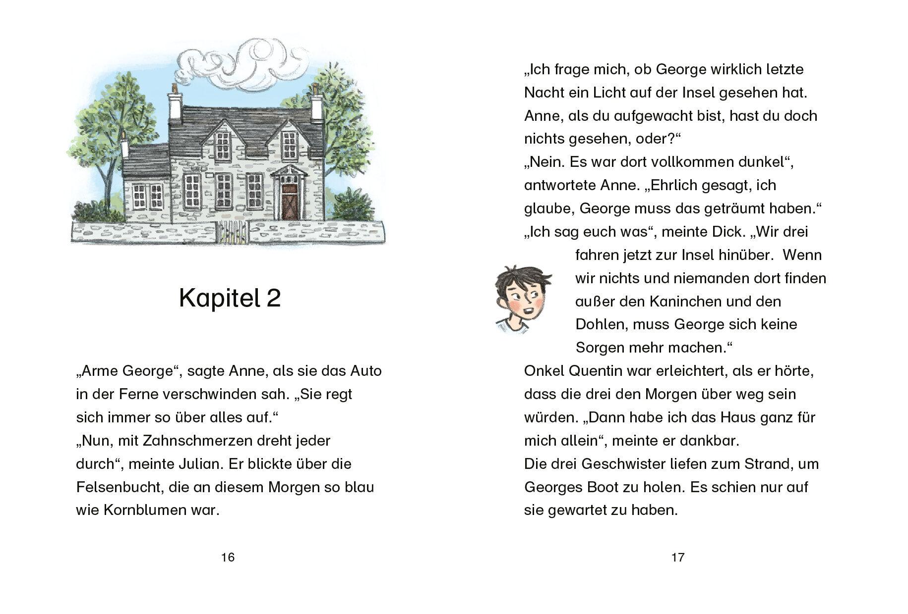 Beispielinhalt (Bild) Fünf Freunde JUNIOR - Der unsichtbare Dieb