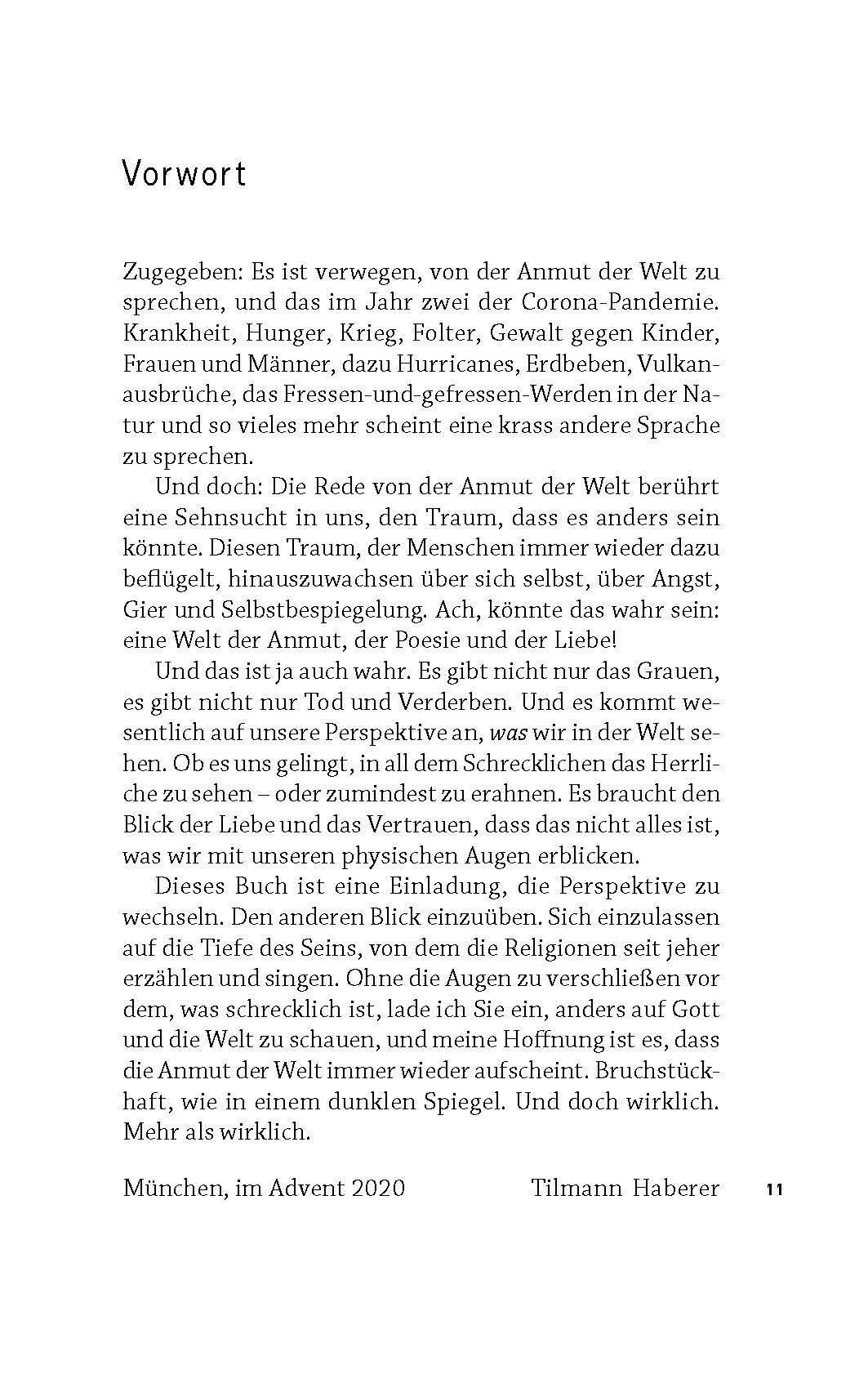 Beispielinhalt (Bild) Von der Anmut der Welt