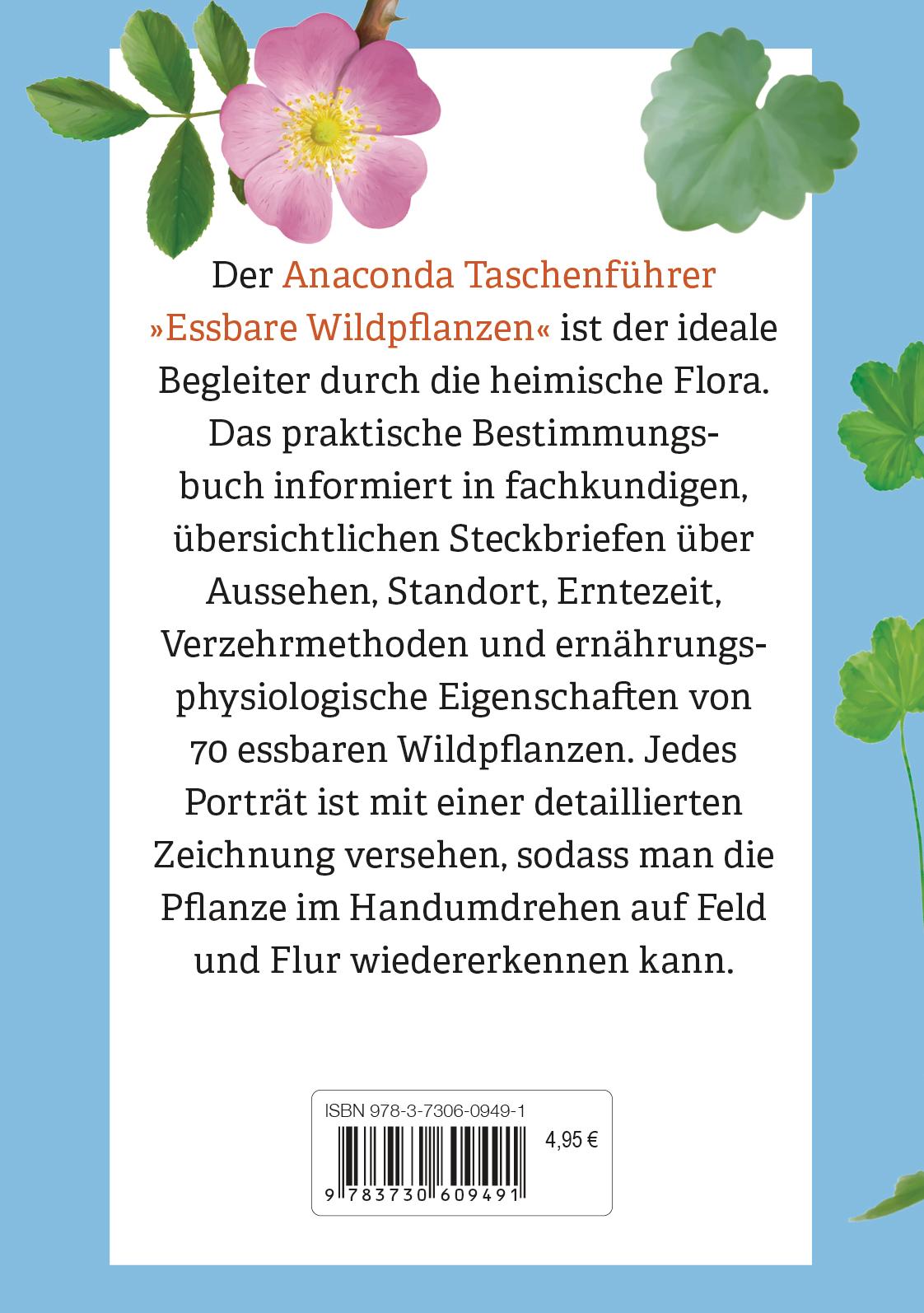 Beispielinhalt (Bild) Anaconda Taschenführer Essbare Wildpflanzen. 70 Arten bestimmen und entdecken. -