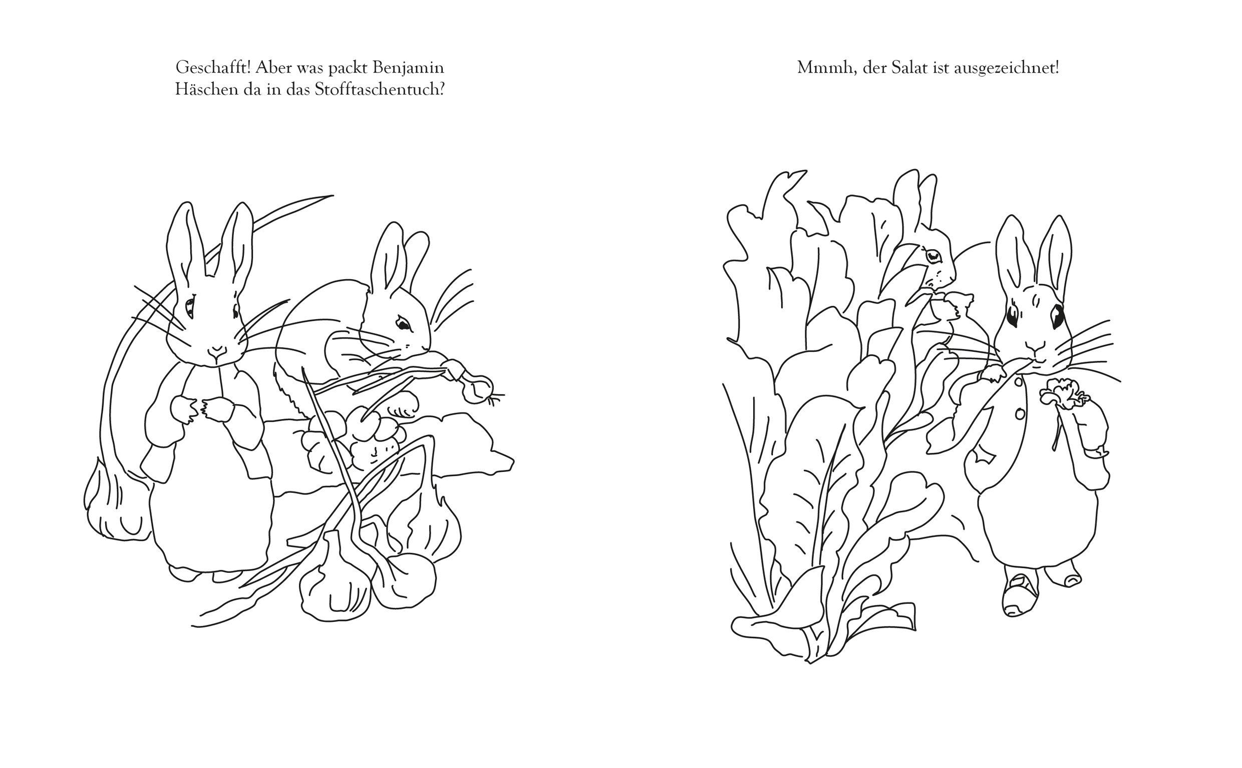Beispielinhalt (Bild) Das große Peter Hase Ausmalbuch