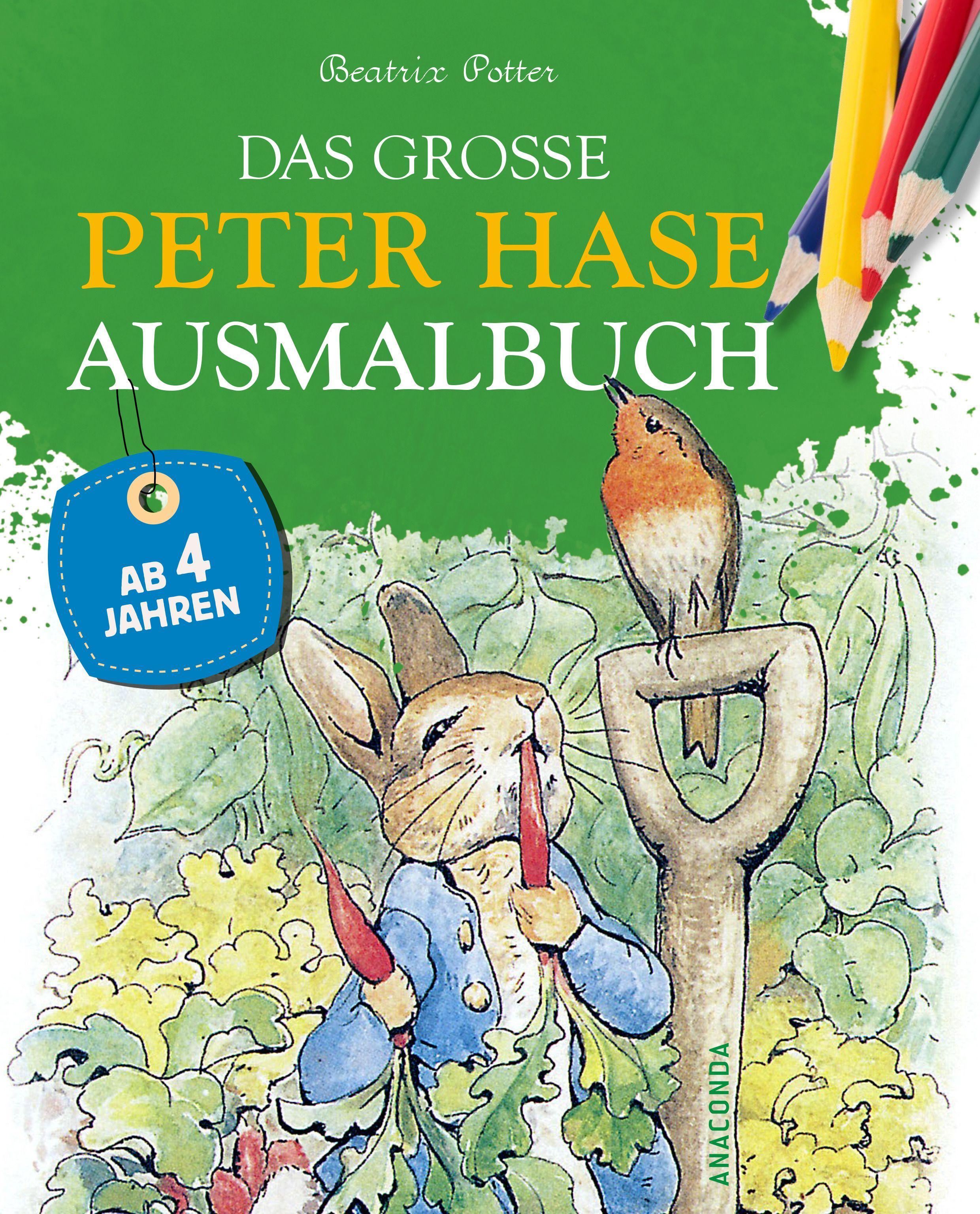 Vorderes Coverbild Das große Peter Hase Ausmalbuch