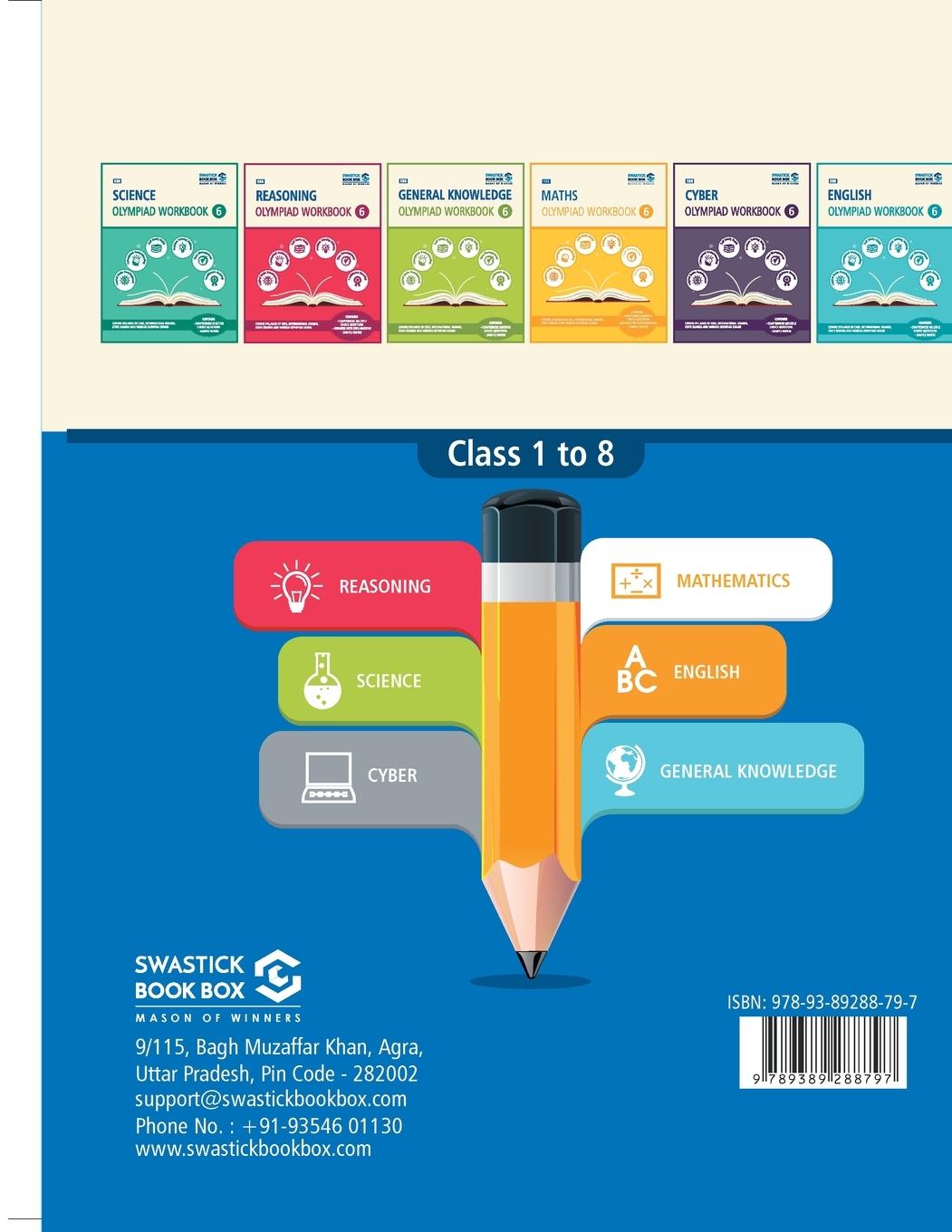 Rückseitencover All in One Olympiad Workbook for Reasoning, Maths & Science - Class 6