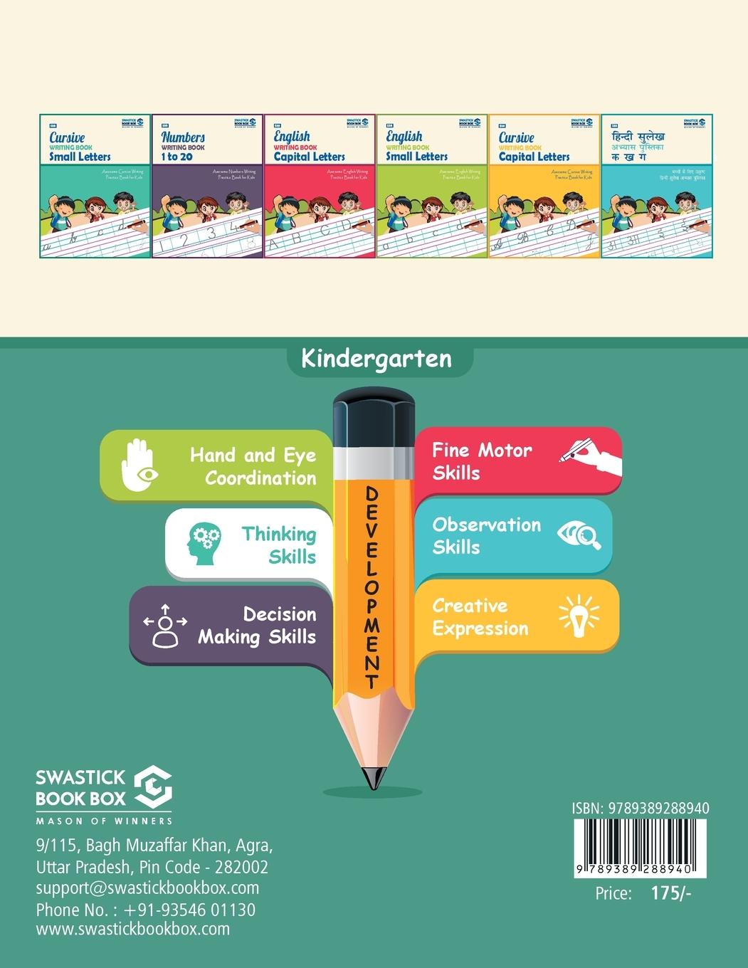 Rückseitencover SBB Number Writing Book with Pencil Control