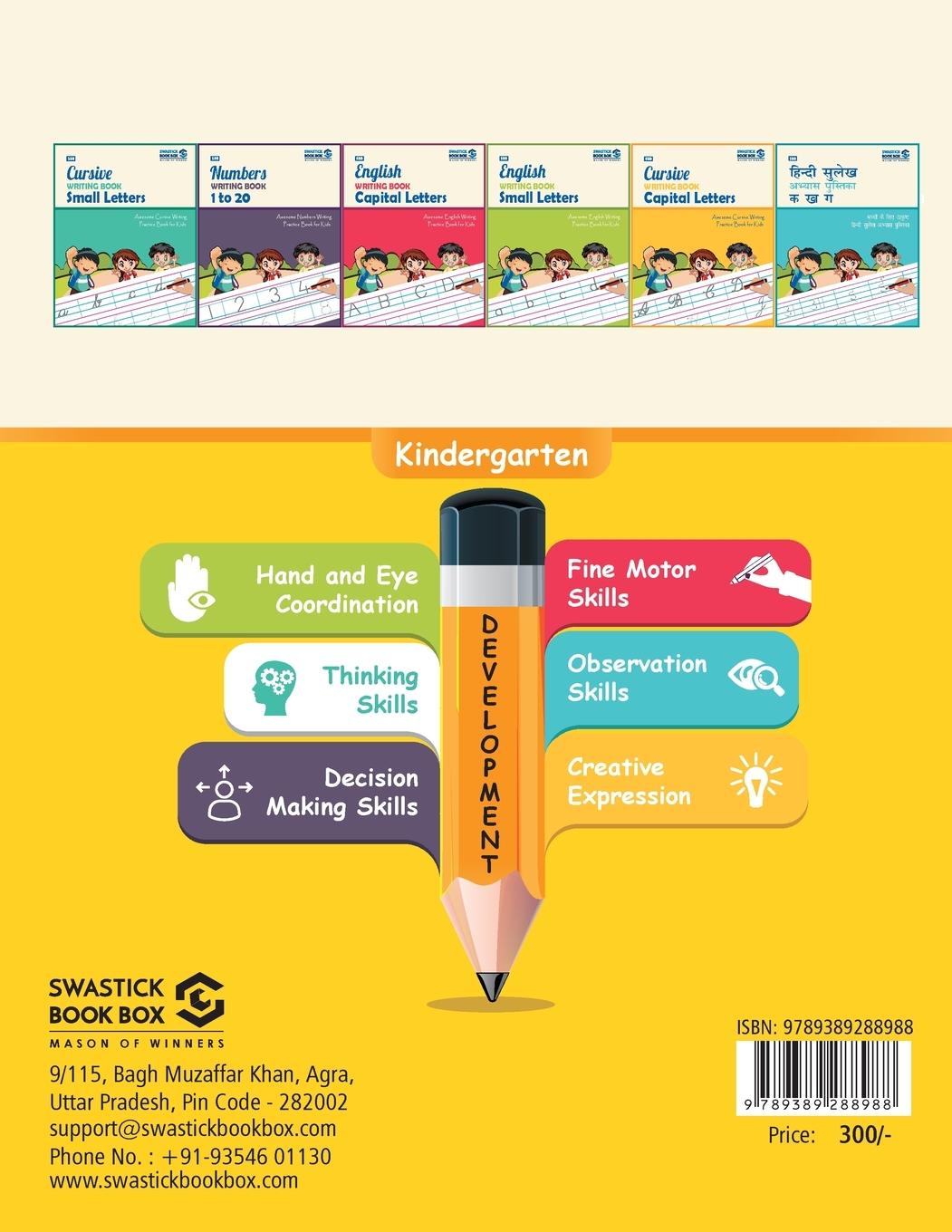 Rückseitencover SBB All in One Writing Book Alphabets, Nembers and Ka, Kha, Gha