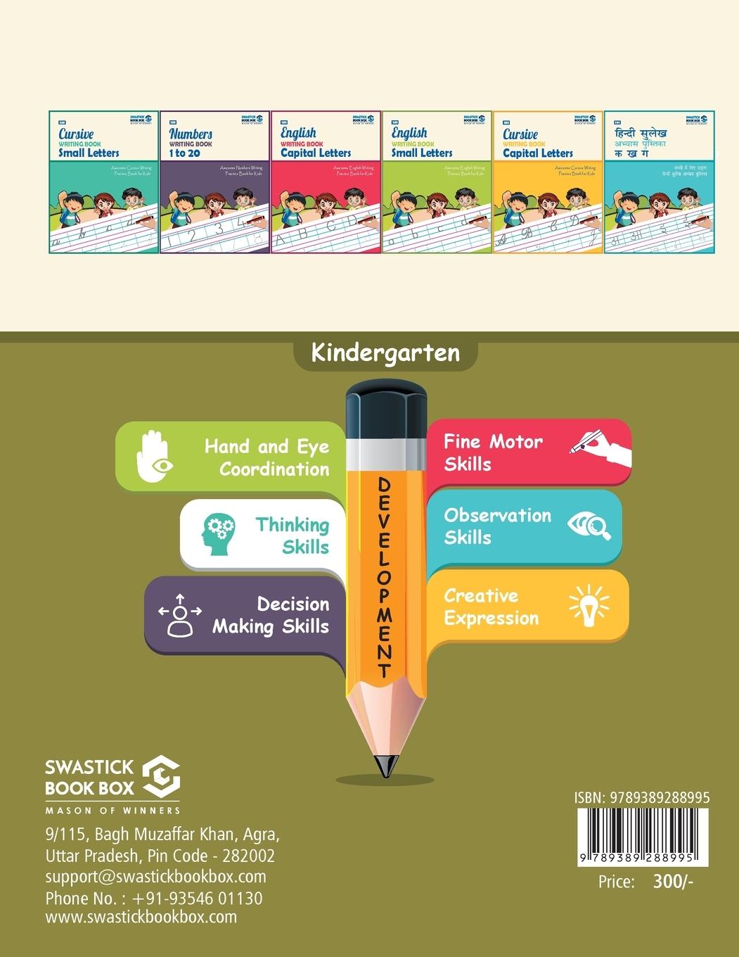 Rückseitencover SBB All in One Writing Book Cursive Alphabets, Nembers and Ka, Kha, Gha