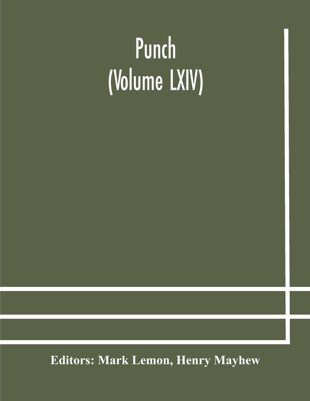 Vorderes Coverbild Punch (Volume LXIV)