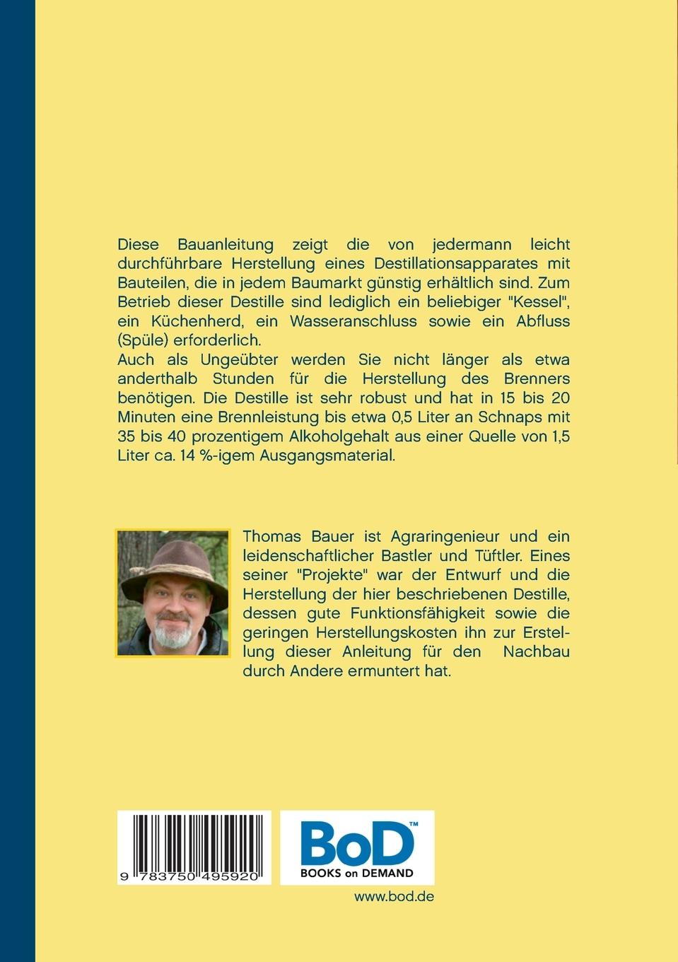 Rückseitencover Bauanleitung Schnapsbrenner