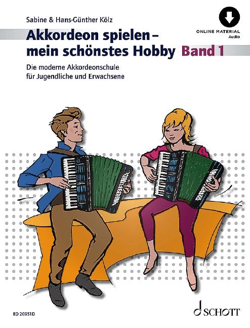 Vorderes Coverbild Akkordeon spielen - mein schönstes Hobby Band 1
