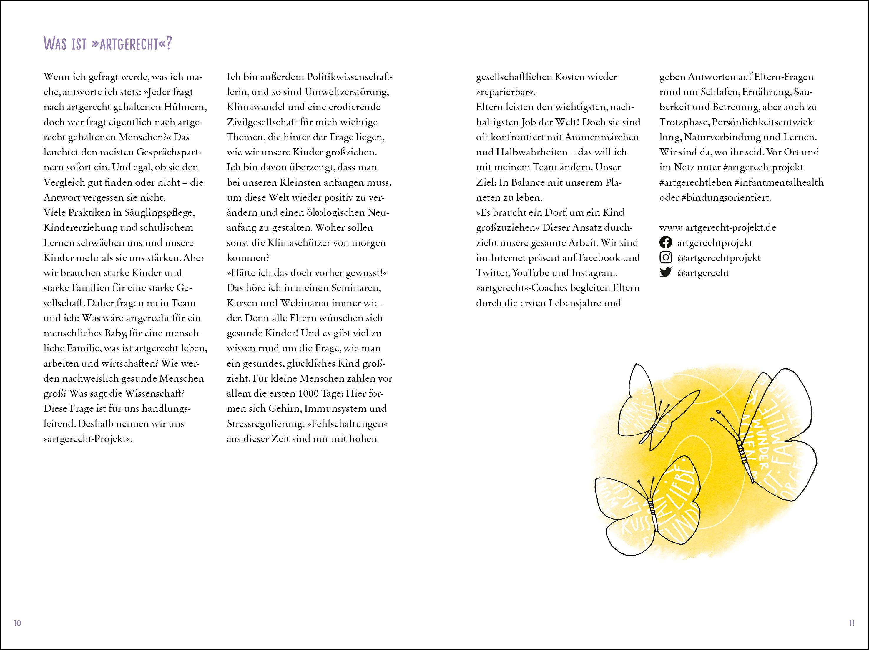 Beispielinhalt (Bild) artgerecht - Der andere Baby-Planer