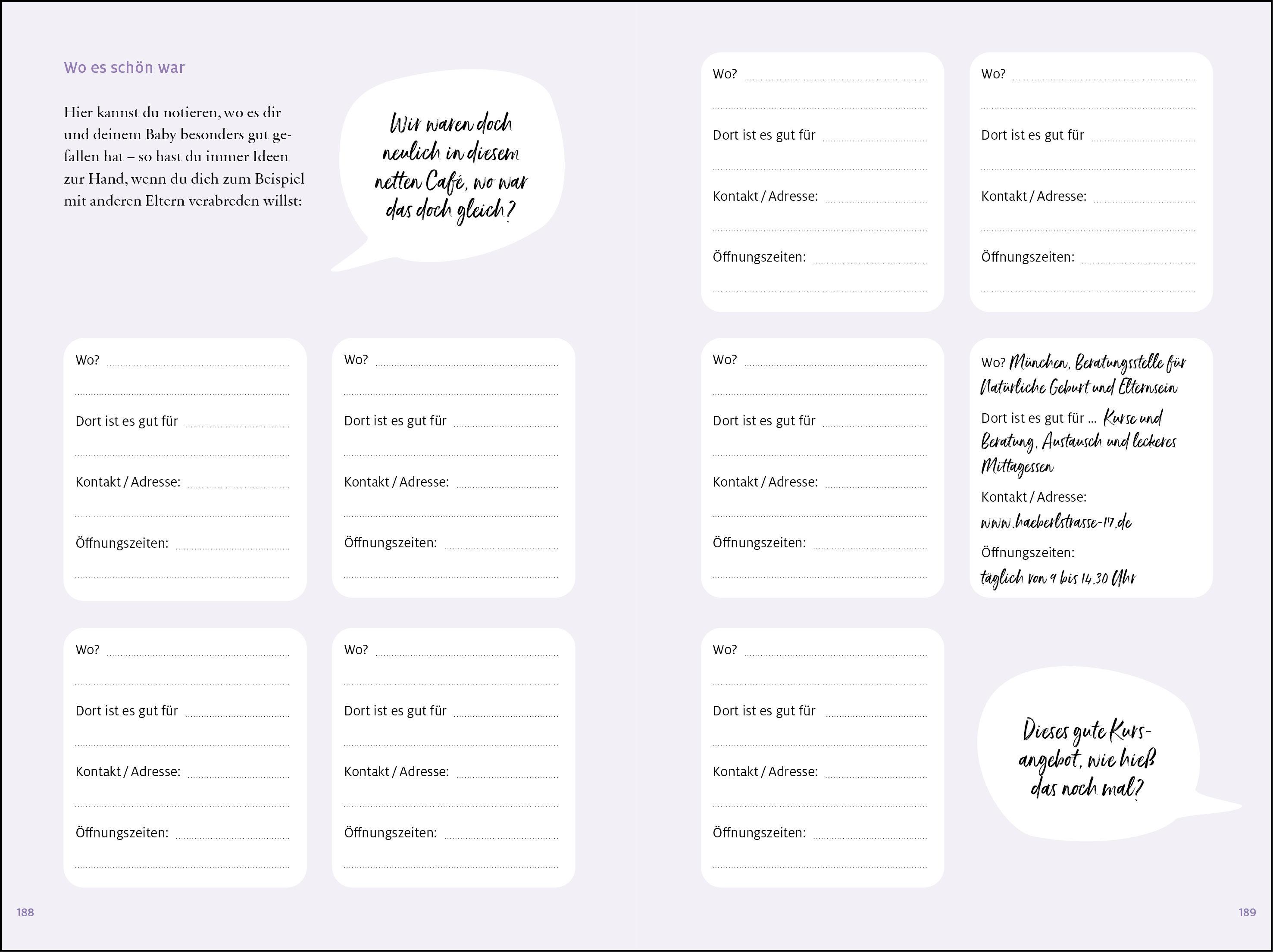 Beispielinhalt (Bild) artgerecht - Der andere Baby-Planer