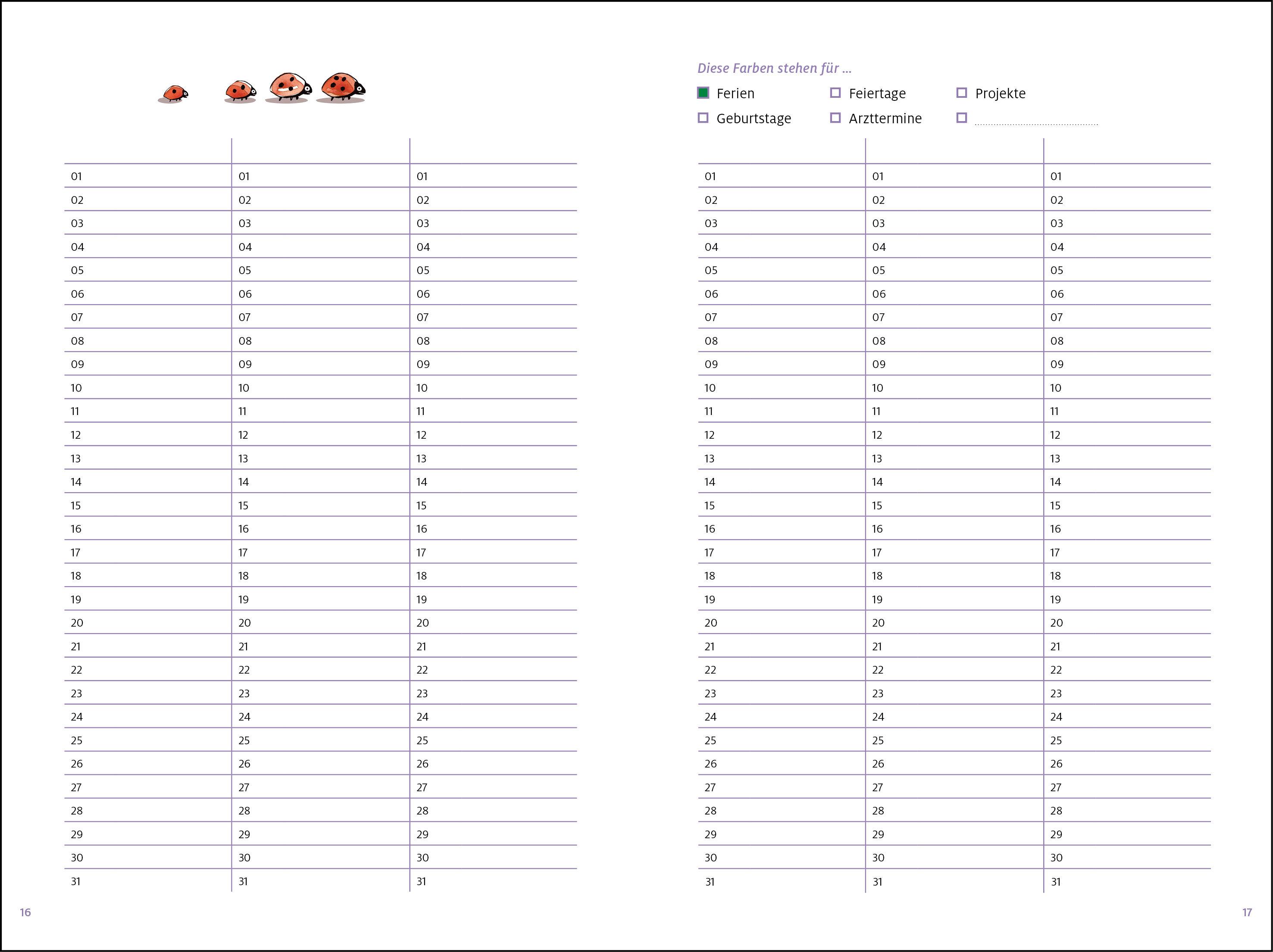 Beispielinhalt (Bild) artgerecht - Der andere Baby-Planer