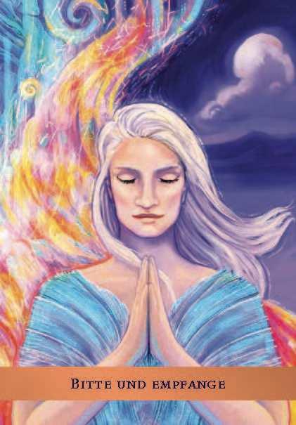 Beispielinhalt (Bild) Das Schutzengel-Orakel. Buch mit 44 Karten