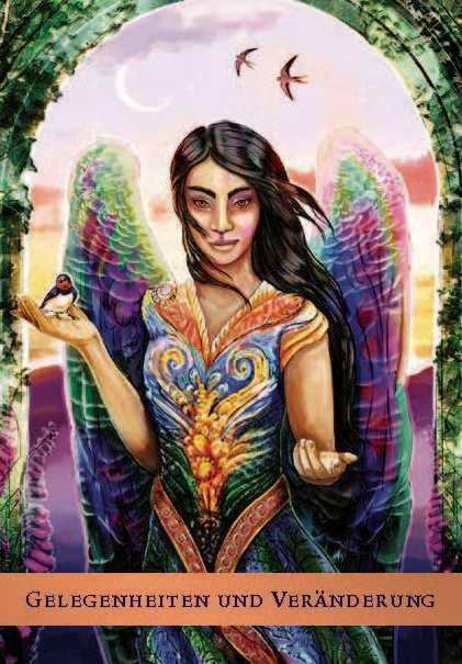 Beispielinhalt (Bild) Das Schutzengel-Orakel. Buch mit 44 Karten