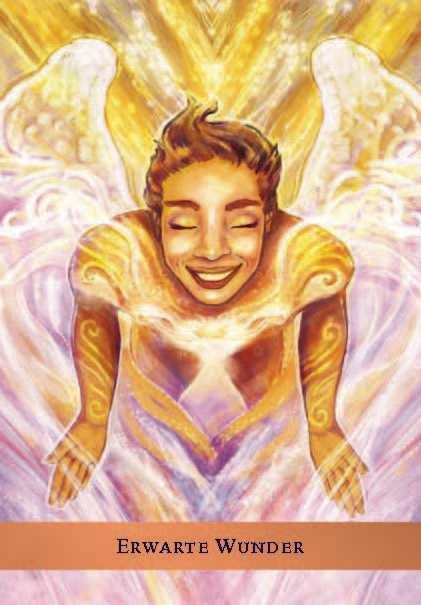 Beispielinhalt (Bild) Das Schutzengel-Orakel. Buch mit 44 Karten