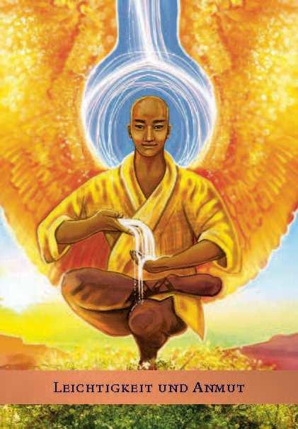 Beispielinhalt (Bild) Das Schutzengel-Orakel. Buch mit 44 Karten