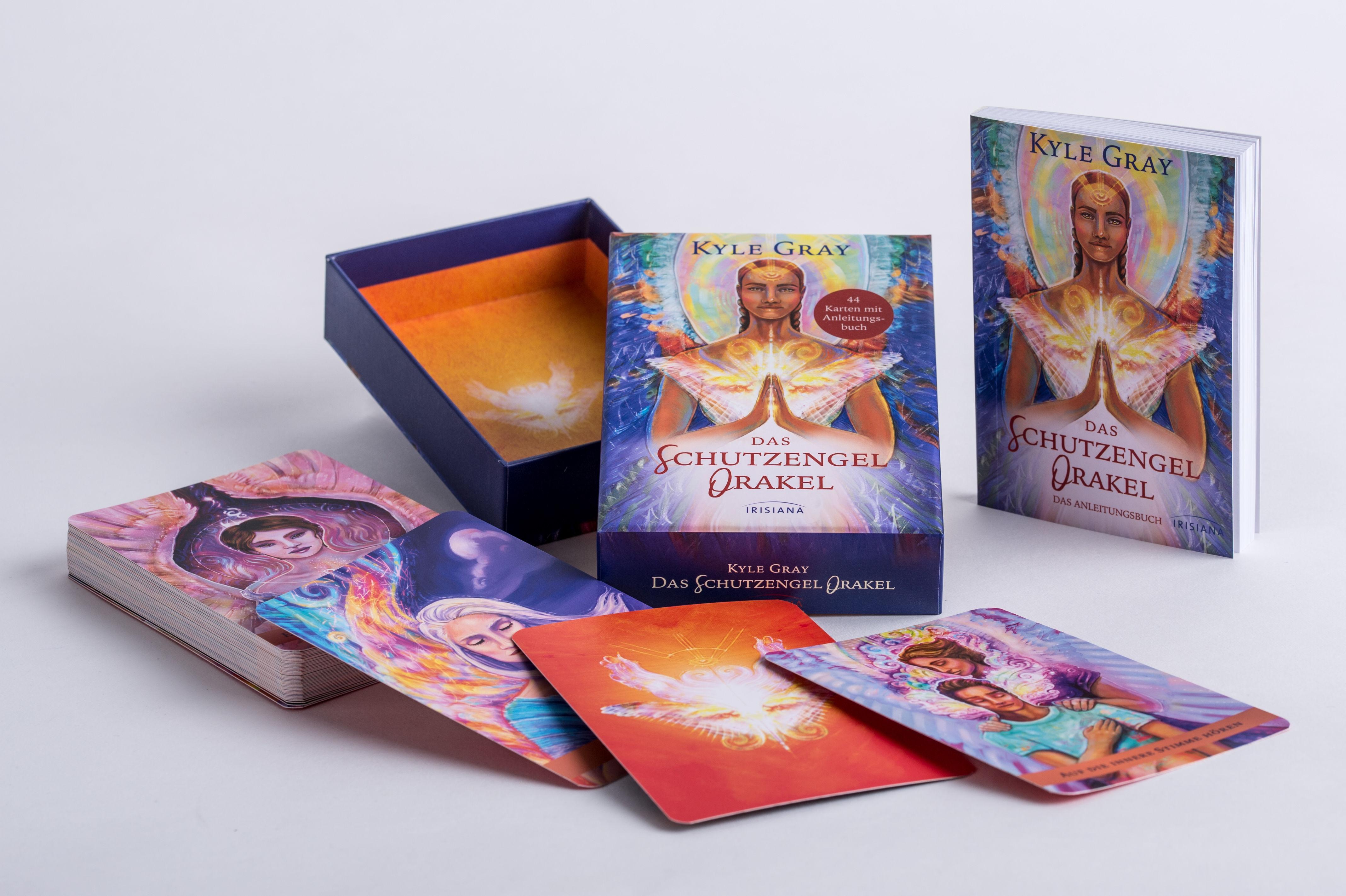 Beispielinhalt (Bild) Das Schutzengel-Orakel. Buch mit 44 Karten