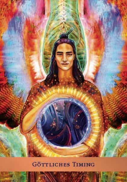 Beispielinhalt (Bild) Das Schutzengel-Orakel. Buch mit 44 Karten