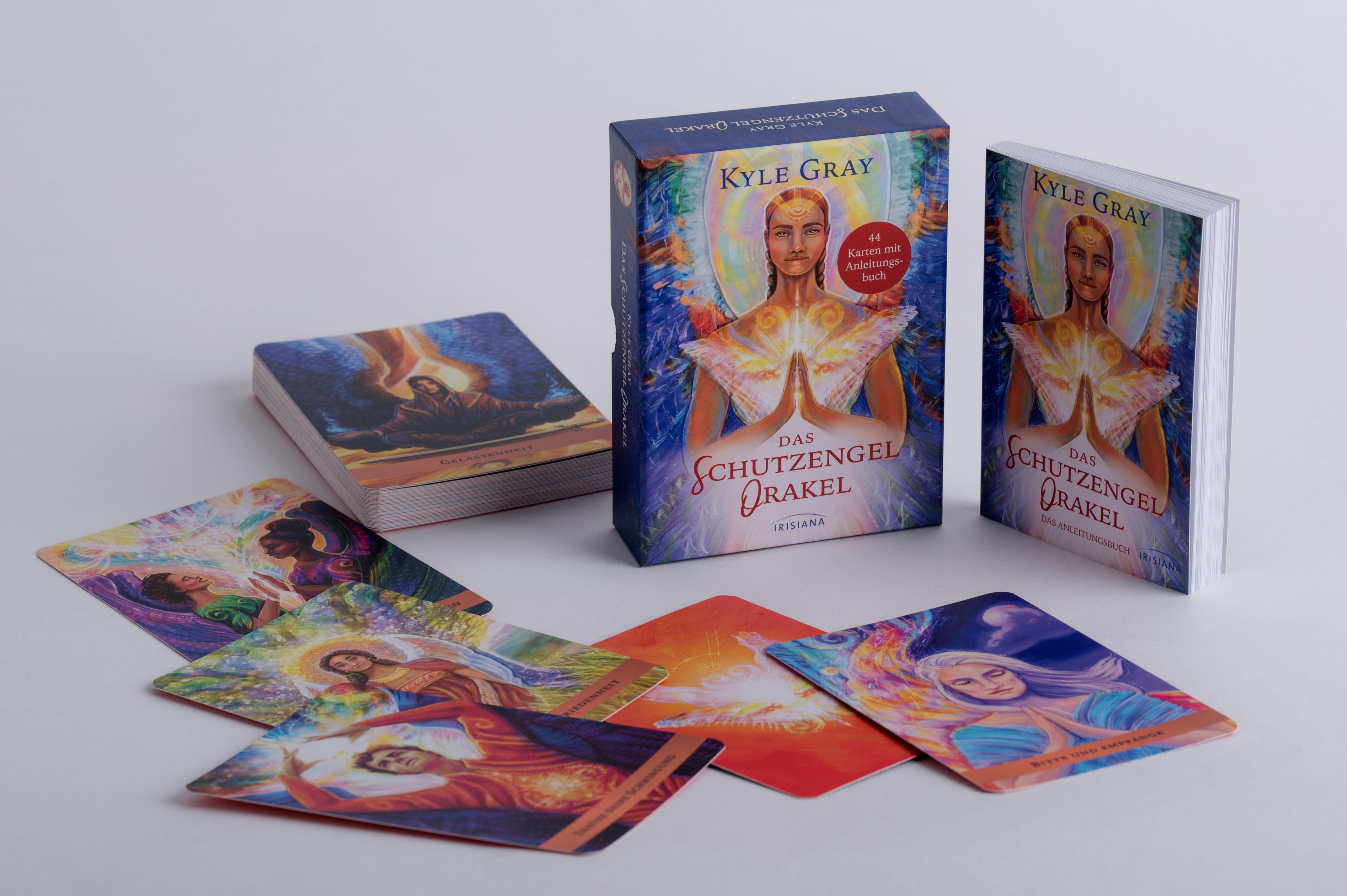 Beispielinhalt (Bild) Das Schutzengel-Orakel. Buch mit 44 Karten