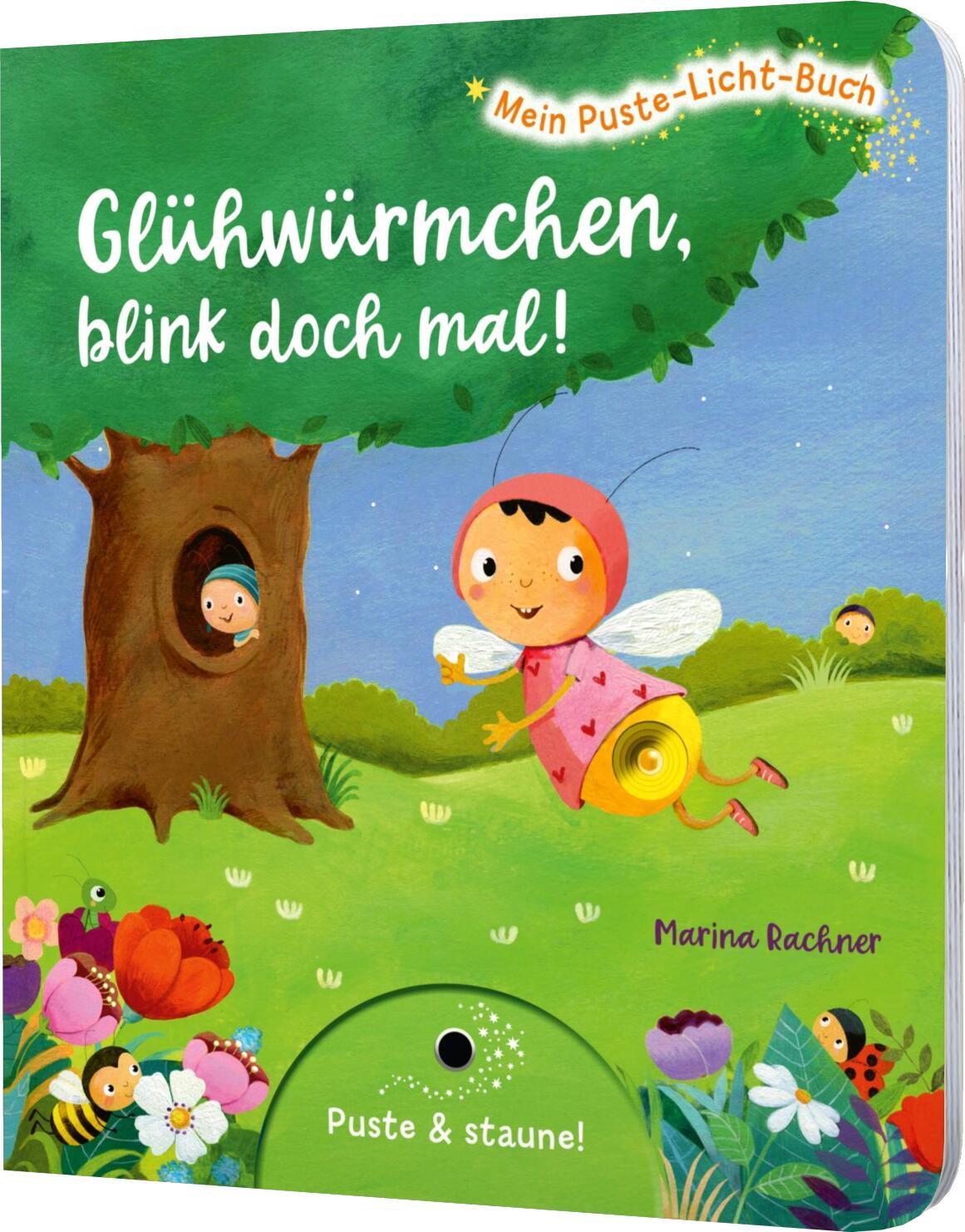 Vorderes Coverbild Mein Puste-Licht-Buch: Glühwürmchen, blink doch mal!