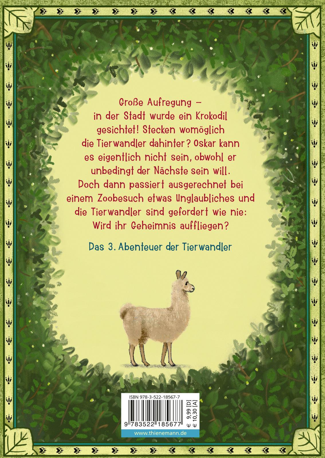 Rückseitencover Die Tierwandler 3: Ein Kroko will kuscheln