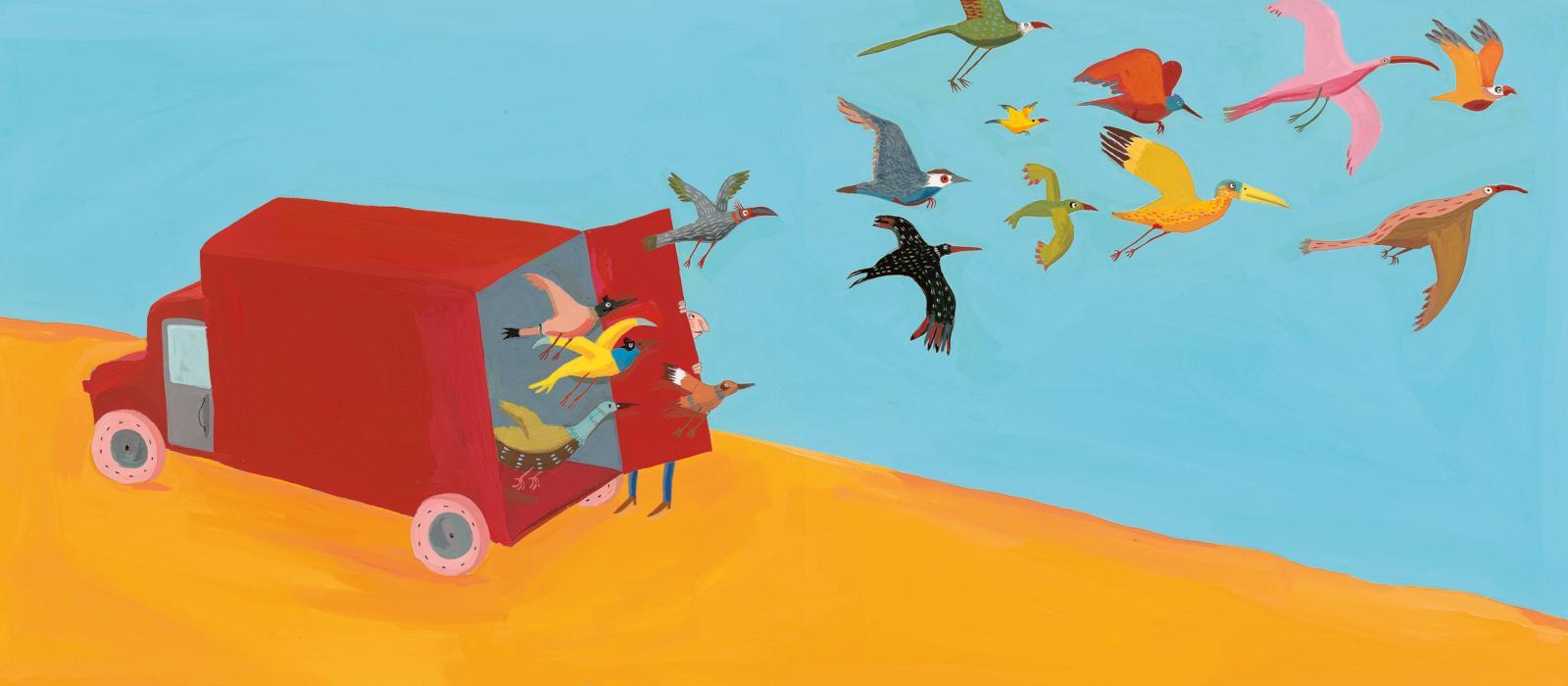 Beispielinhalt (Bild) Wie die Vögel