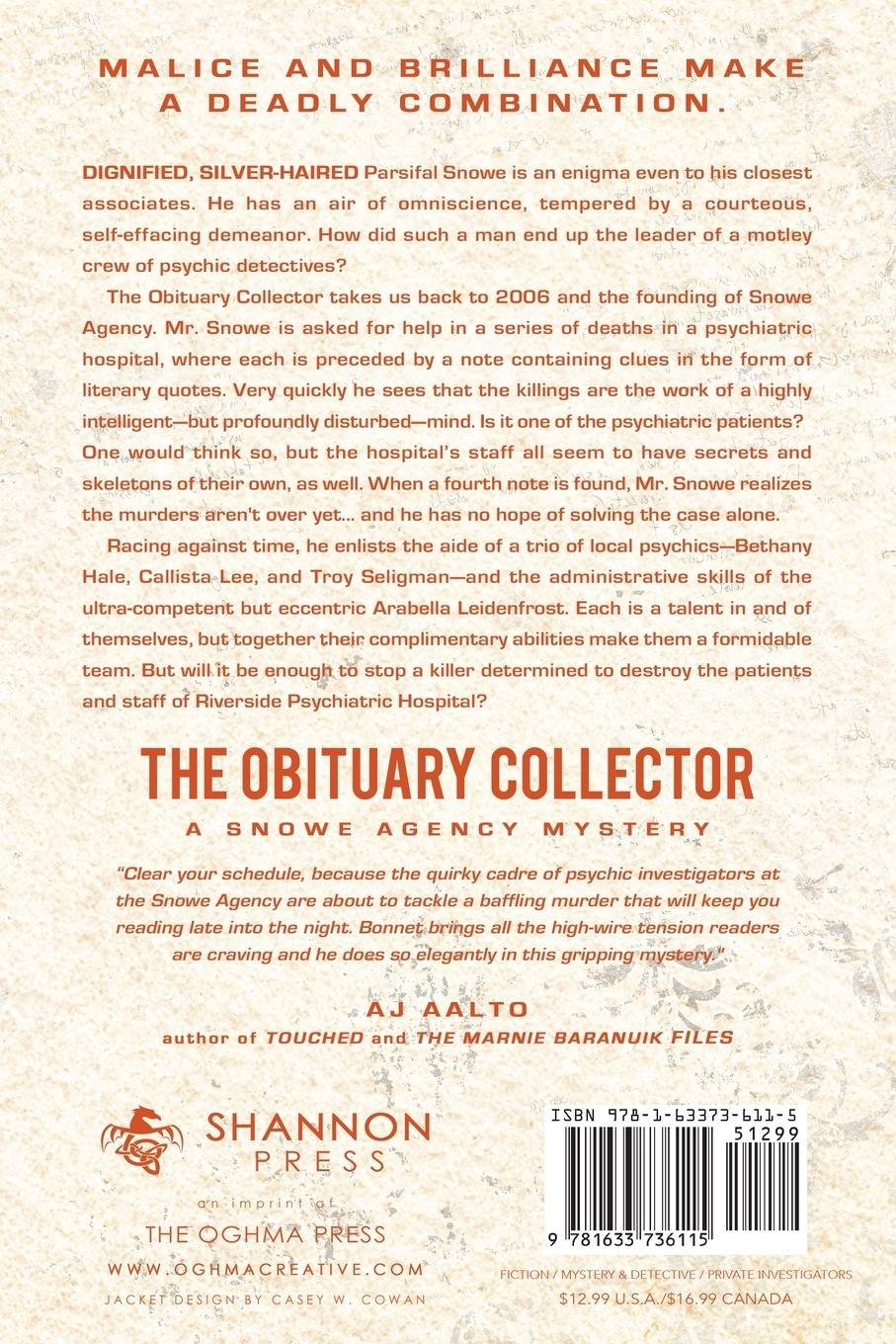 Rückseitencover The Obituary Collector