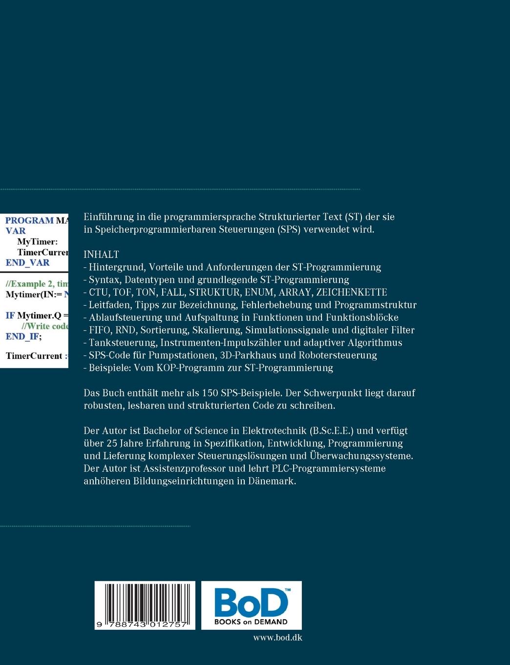 Rückseitencover SPS Programmierung mit Strukturierter Text (ST), V3