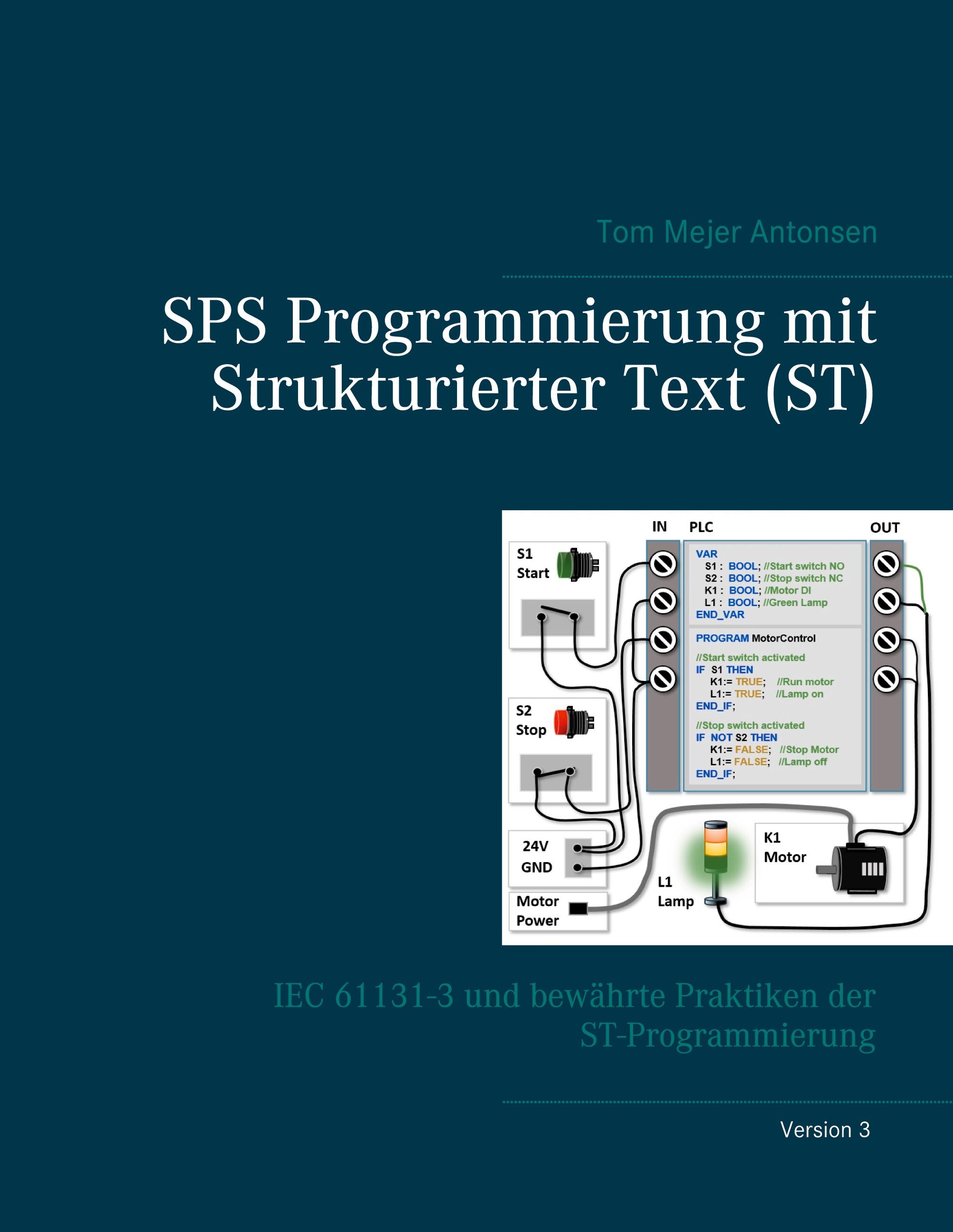 Vorderes Coverbild SPS Programmierung mit Strukturierter Text (ST), V3