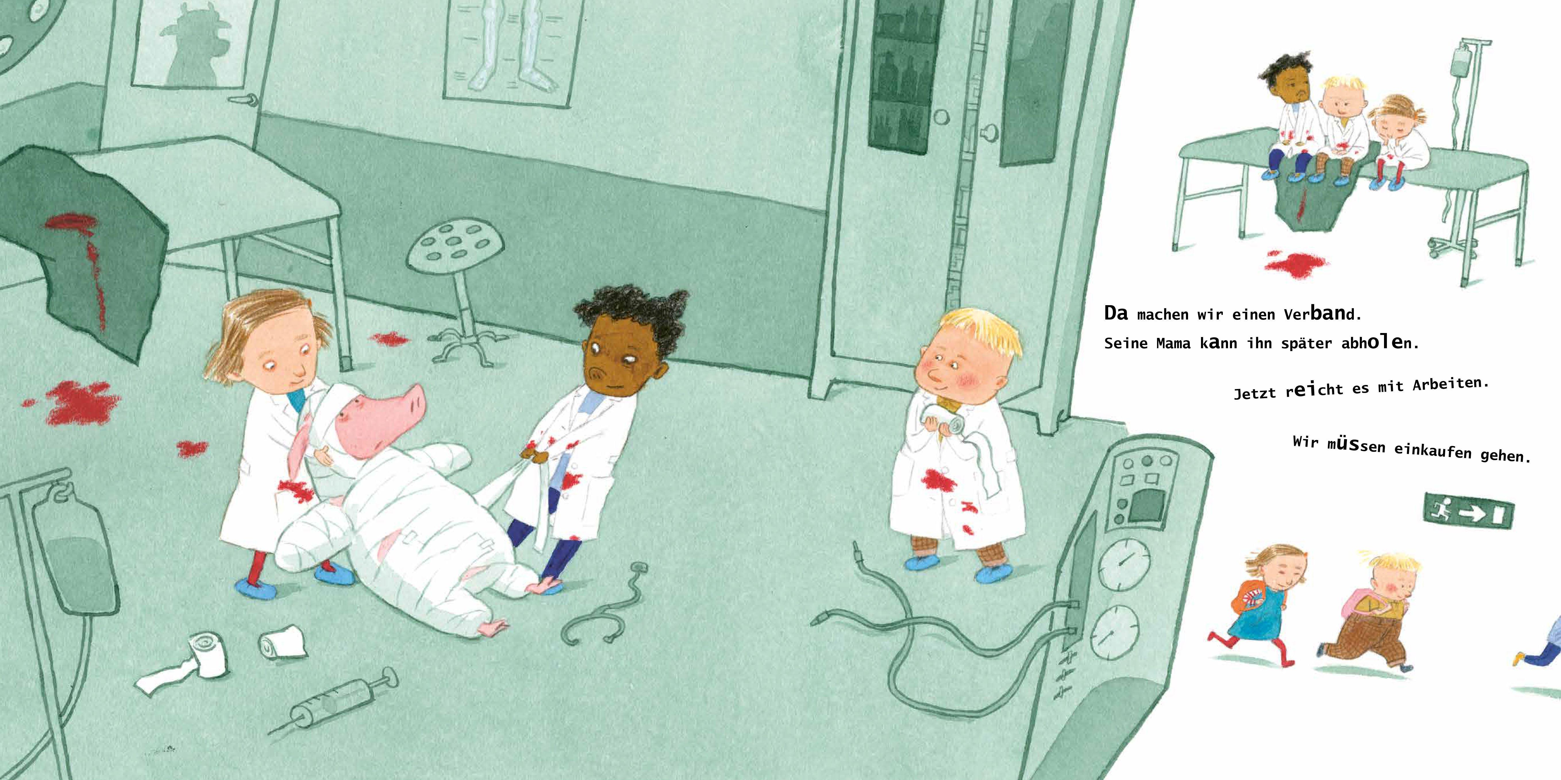 Beispielinhalt (Bild) Wir müssen zur Arbeit