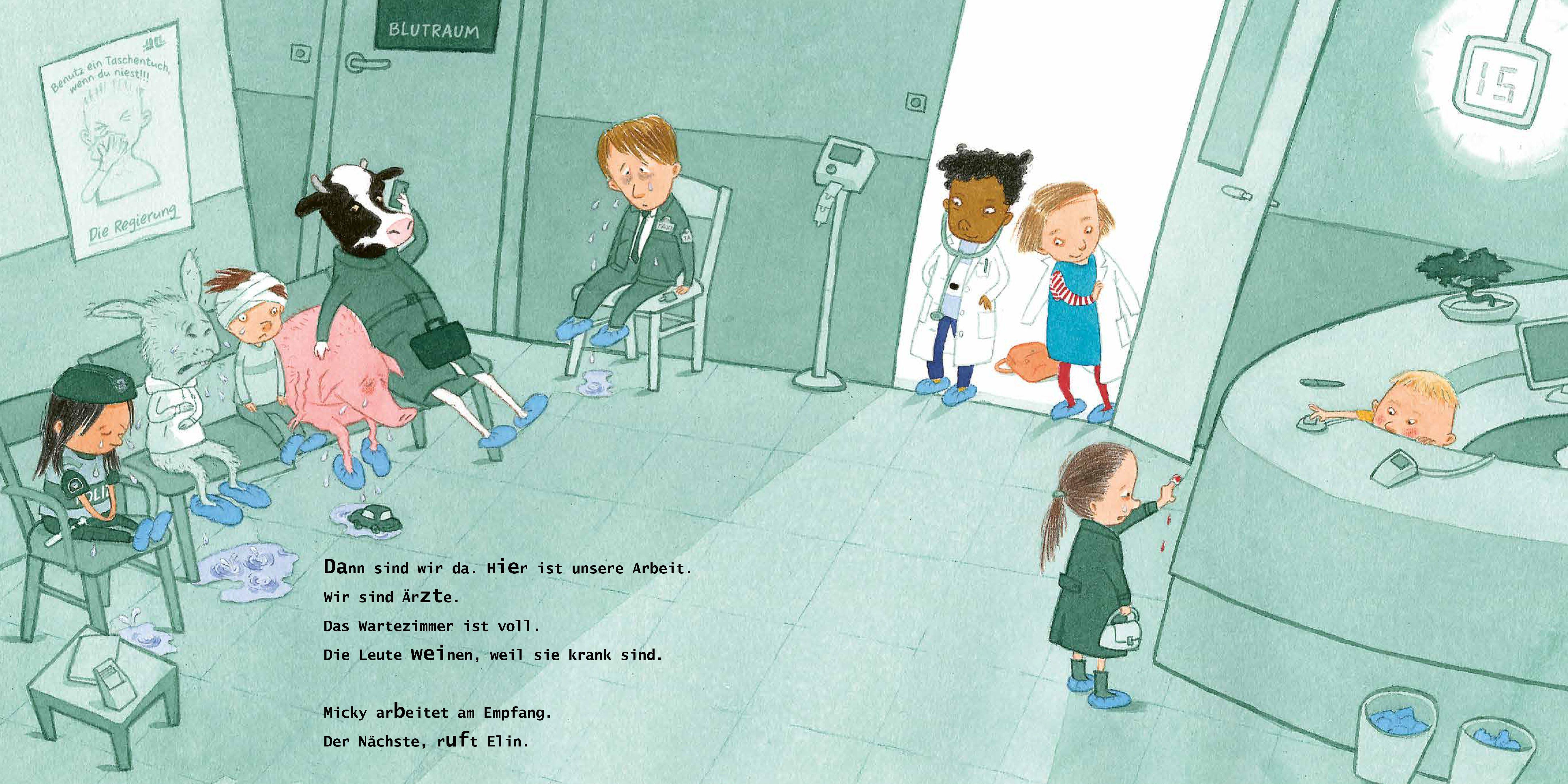 Beispielinhalt (Bild) Wir müssen zur Arbeit