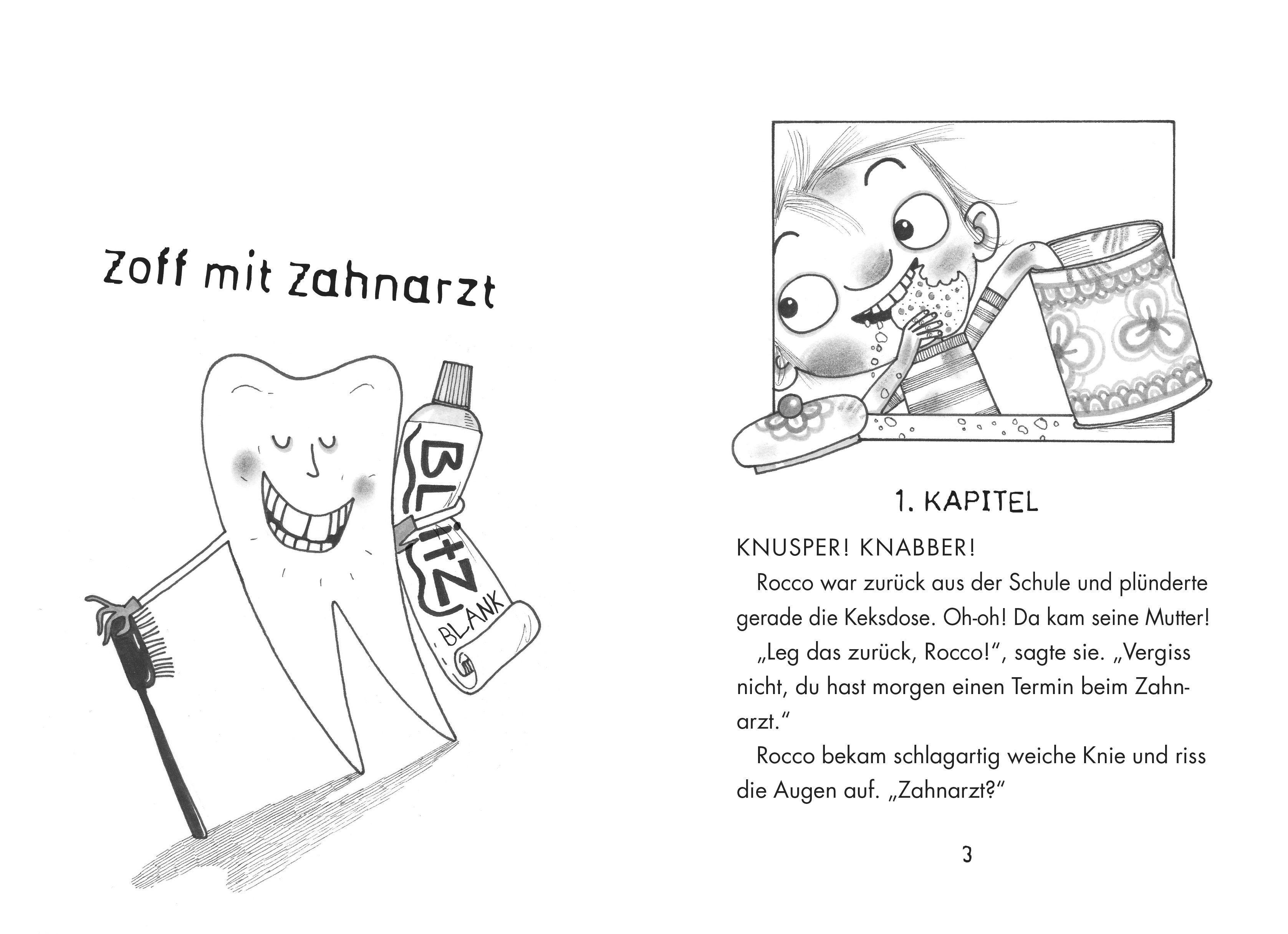 Beispielinhalt (Bild) Rocco Randale 11 - Zoff mit Zahnarzt