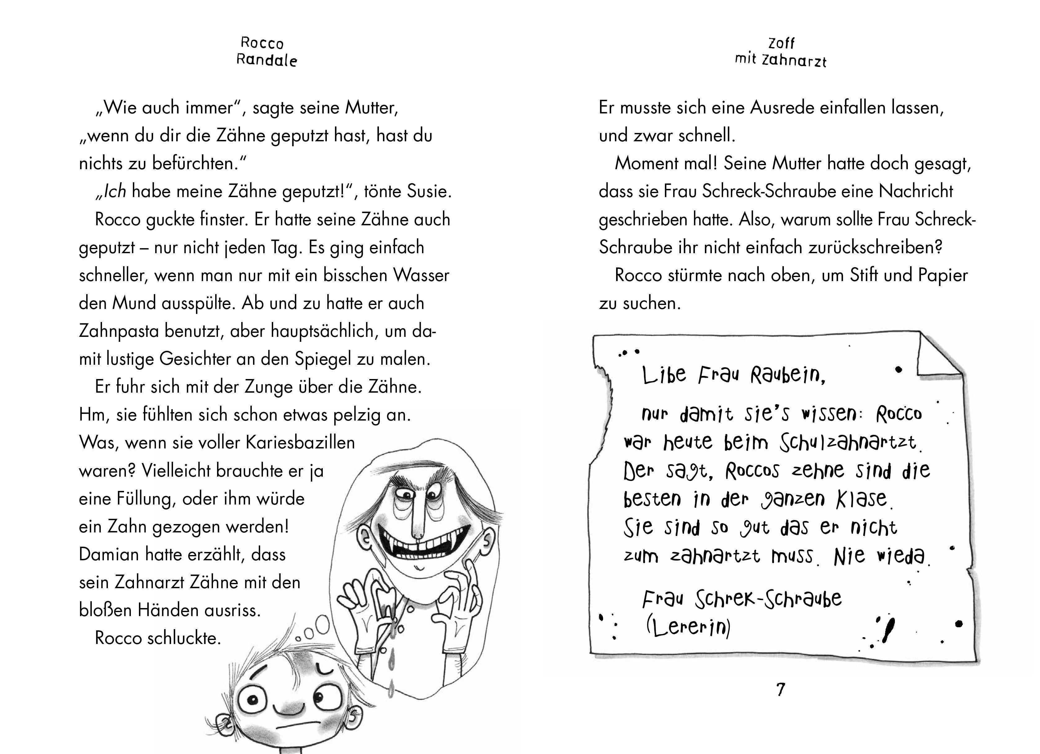 Beispielinhalt (Bild) Rocco Randale 11 - Zoff mit Zahnarzt