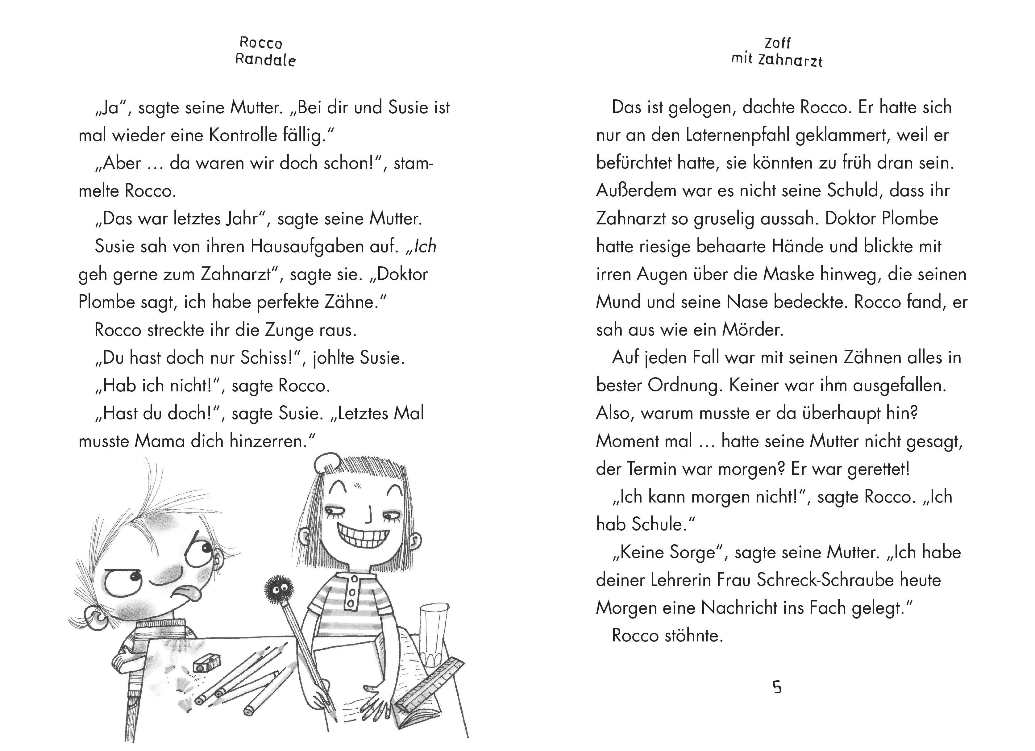 Beispielinhalt (Bild) Rocco Randale 11 - Zoff mit Zahnarzt