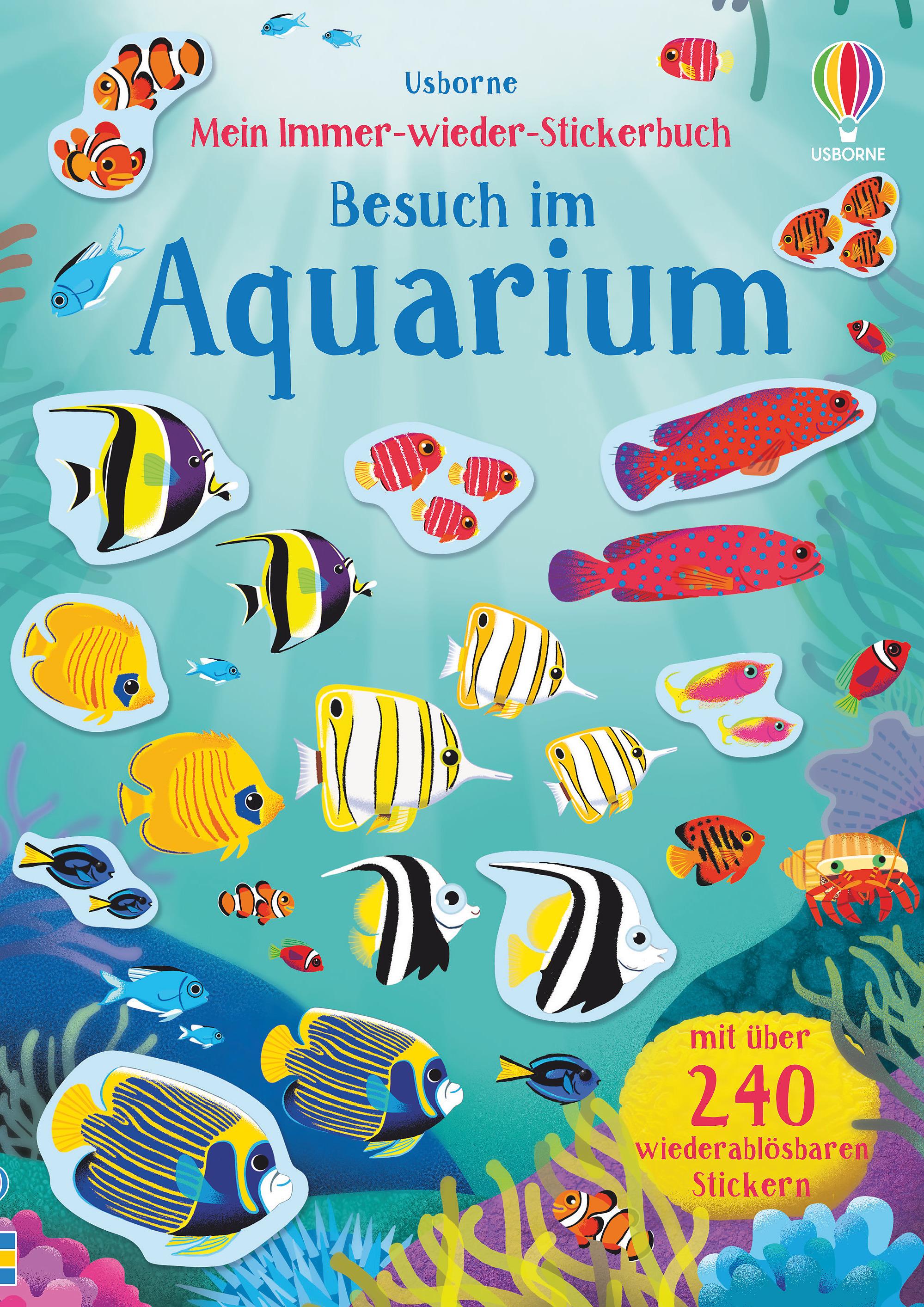 Vorderes Coverbild Mein Immer-wieder-Stickerbuch: Besuch im Aquarium