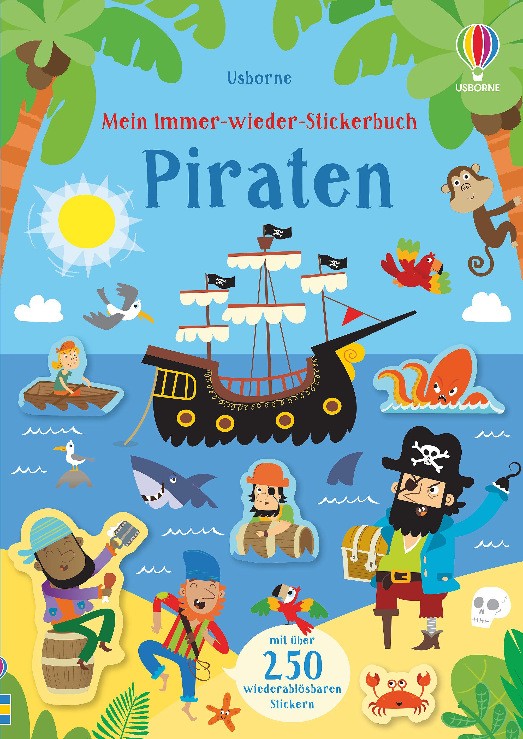 Vorderes Coverbild Mein Immer-wieder-Stickerbuch: Piraten
