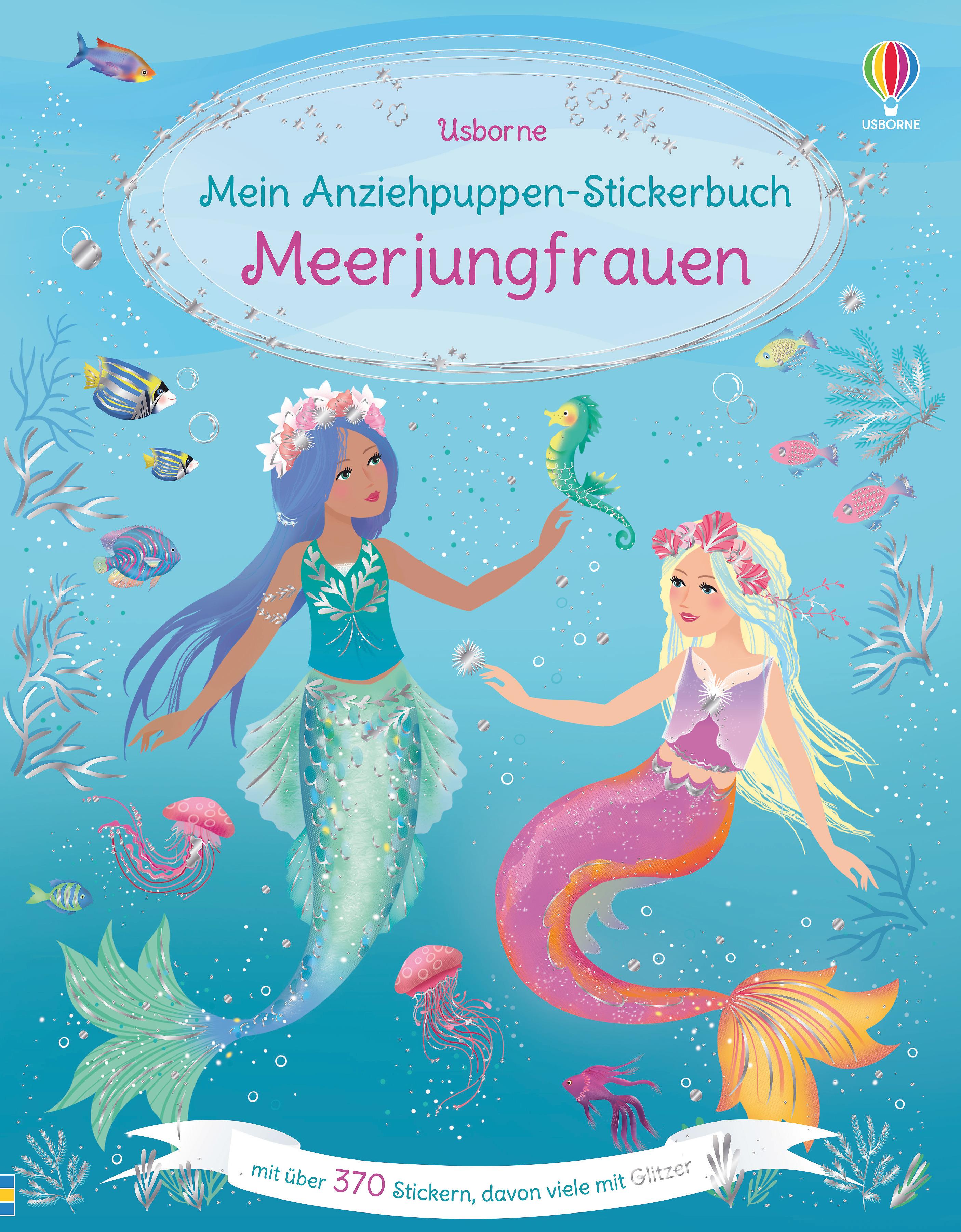 Vorderes Coverbild Mein Anziehpuppen-Stickerbuch: Meerjungfrauen
