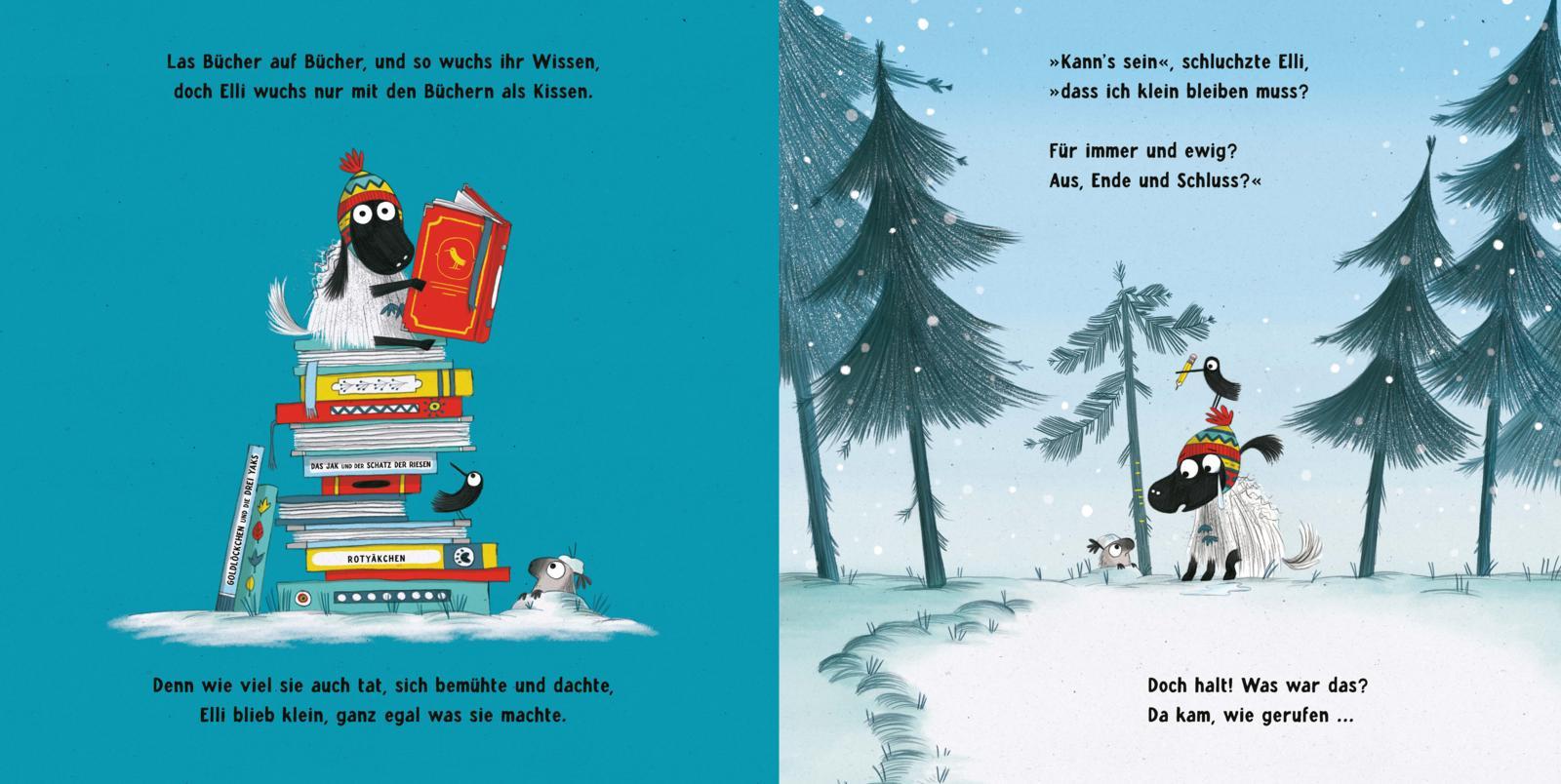 Beispielinhalt (Bild) Elli, das kleine Yak 1: Elli, die Kleinste von allen