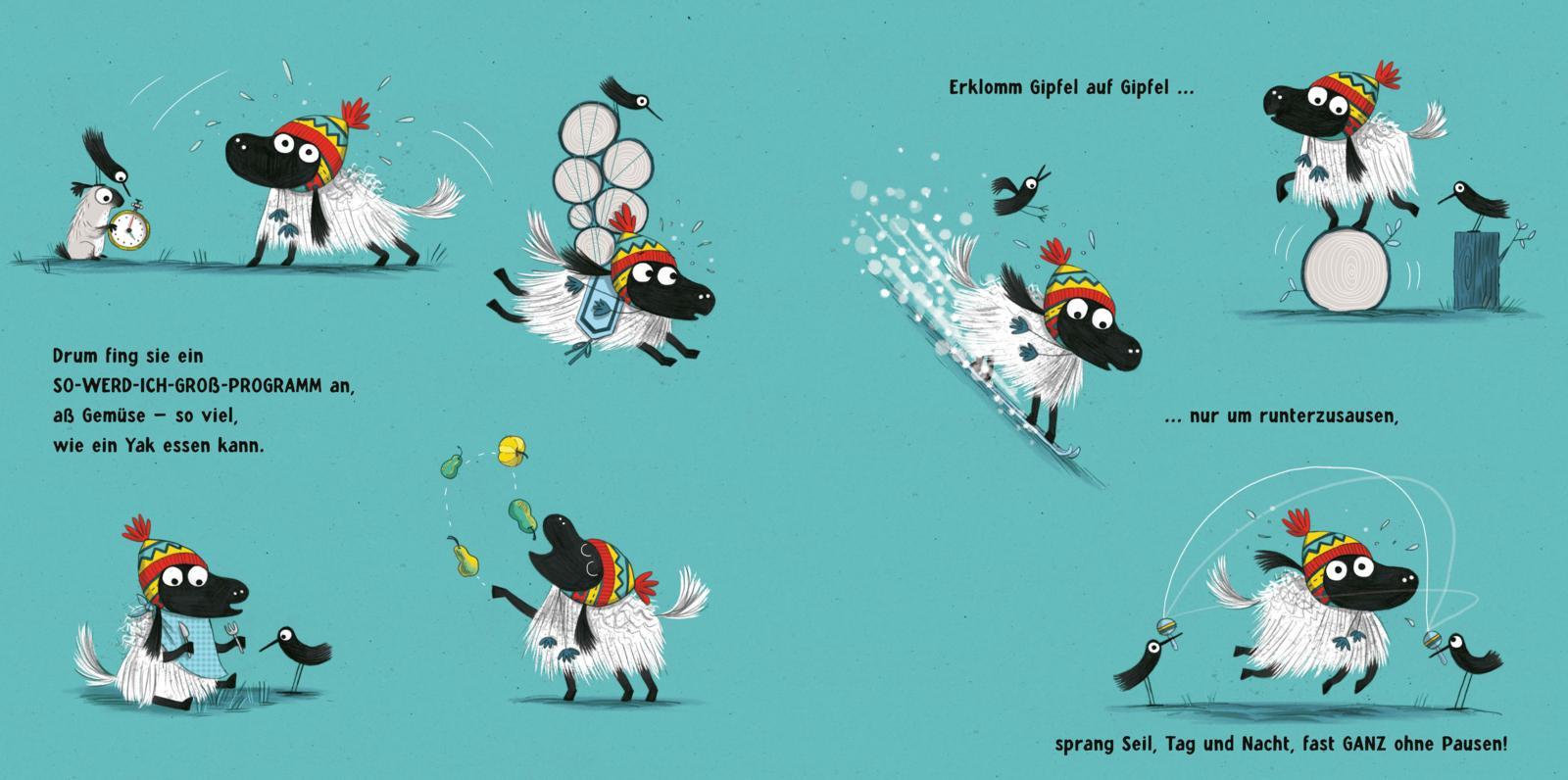 Beispielinhalt (Bild) Elli, das kleine Yak 1: Elli, die Kleinste von allen