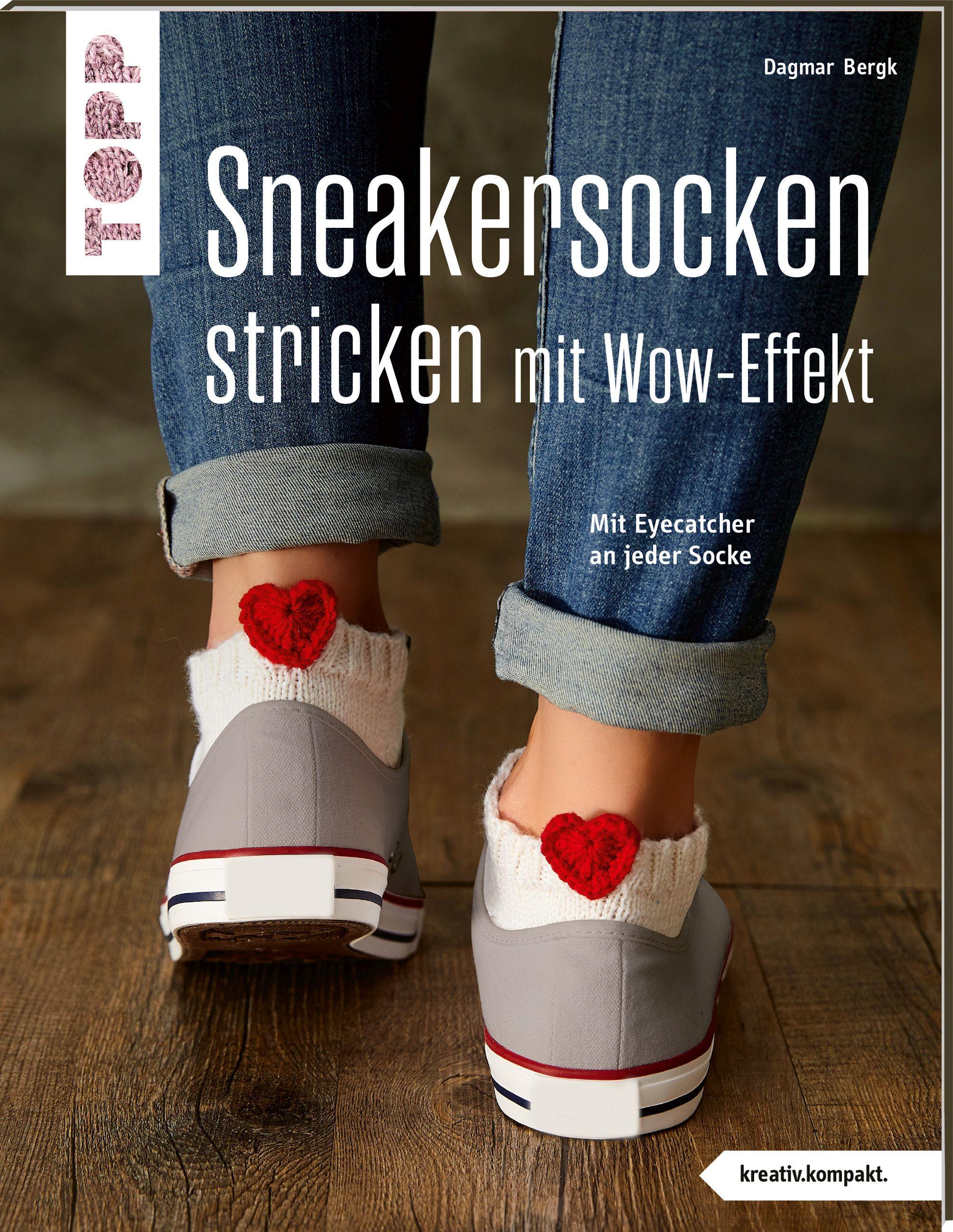 Vorderes Coverbild Sneakersocken stricken mit Wow-Effekt (kreativ.kompakt.)