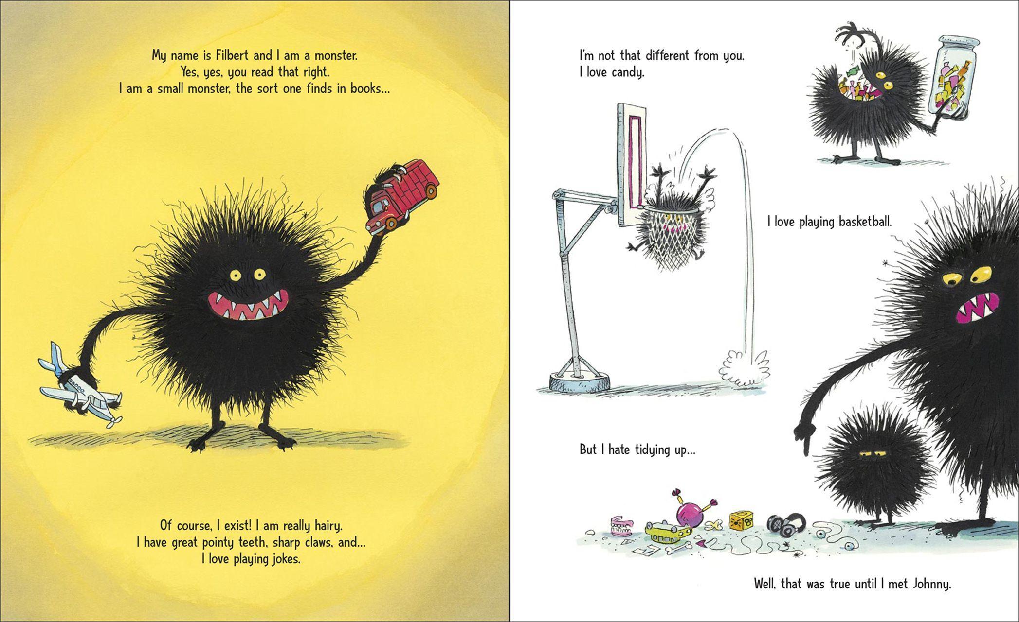 Beispielinhalt (Bild) Warum auch Monster aufräumen