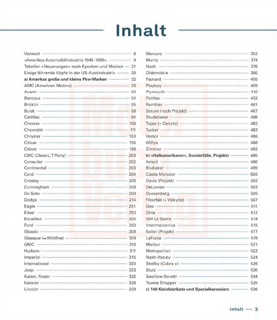 Beispielinhalt (Bild) Amerikanische Autos 1945-1990