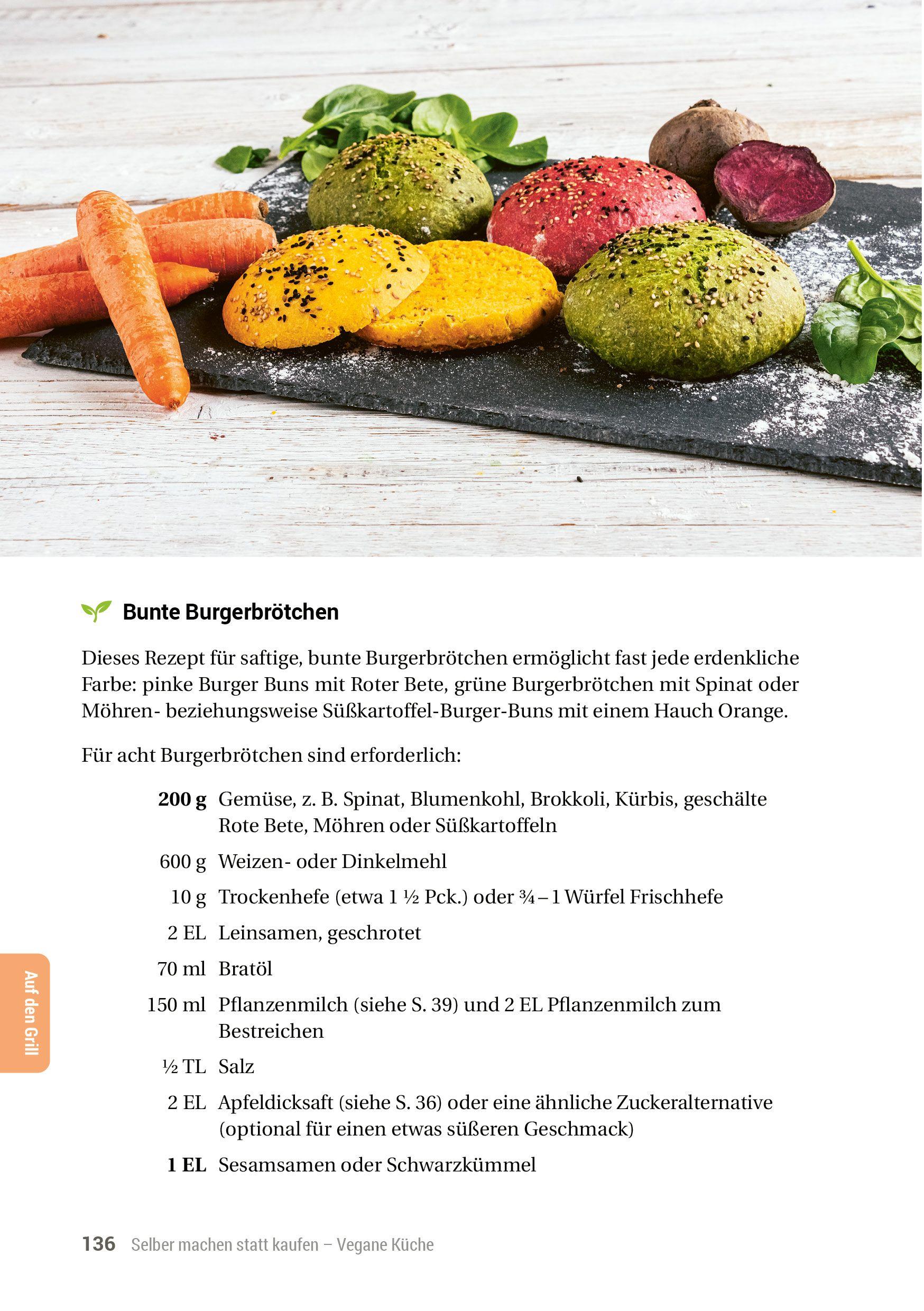 Beispielinhalt (Bild) Selber machen statt kaufen - Vegane Küche
