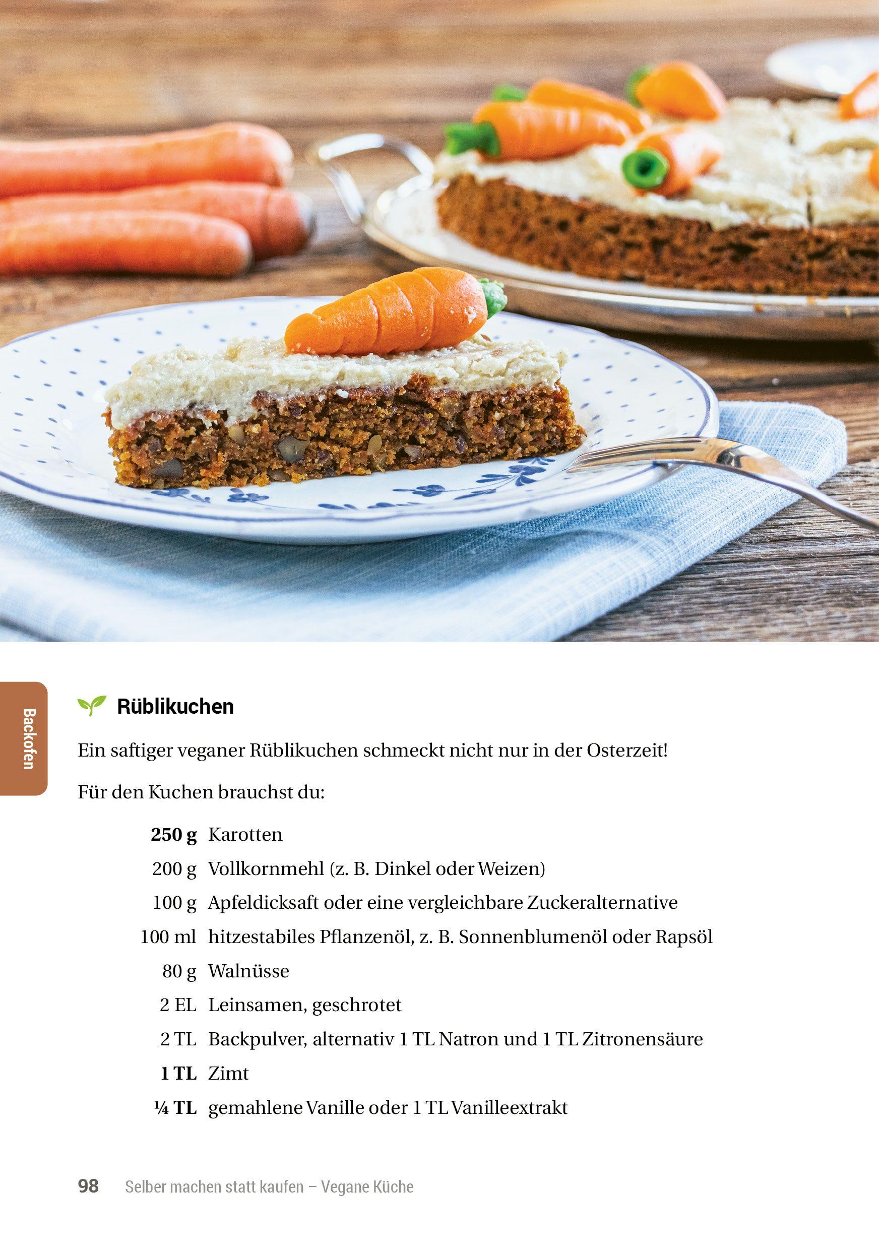 Beispielinhalt (Bild) Selber machen statt kaufen - Vegane Küche