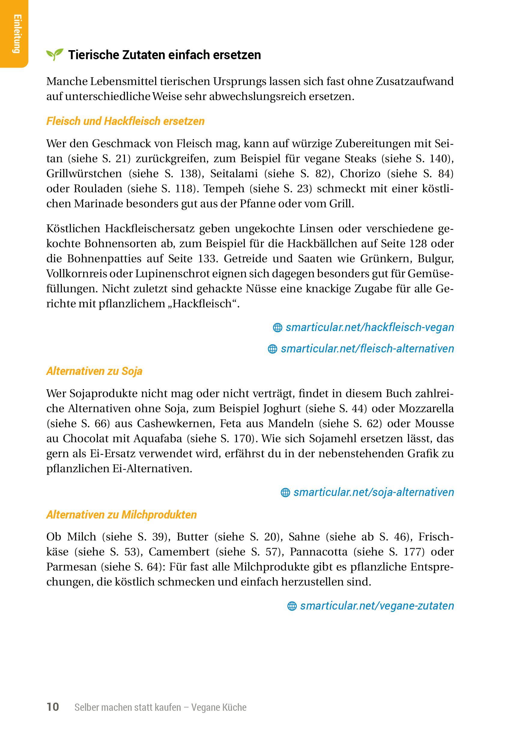 Beispielinhalt (Bild) Selber machen statt kaufen - Vegane Küche