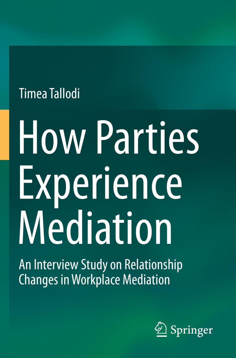 Vorderes Coverbild How Parties Experience Mediation