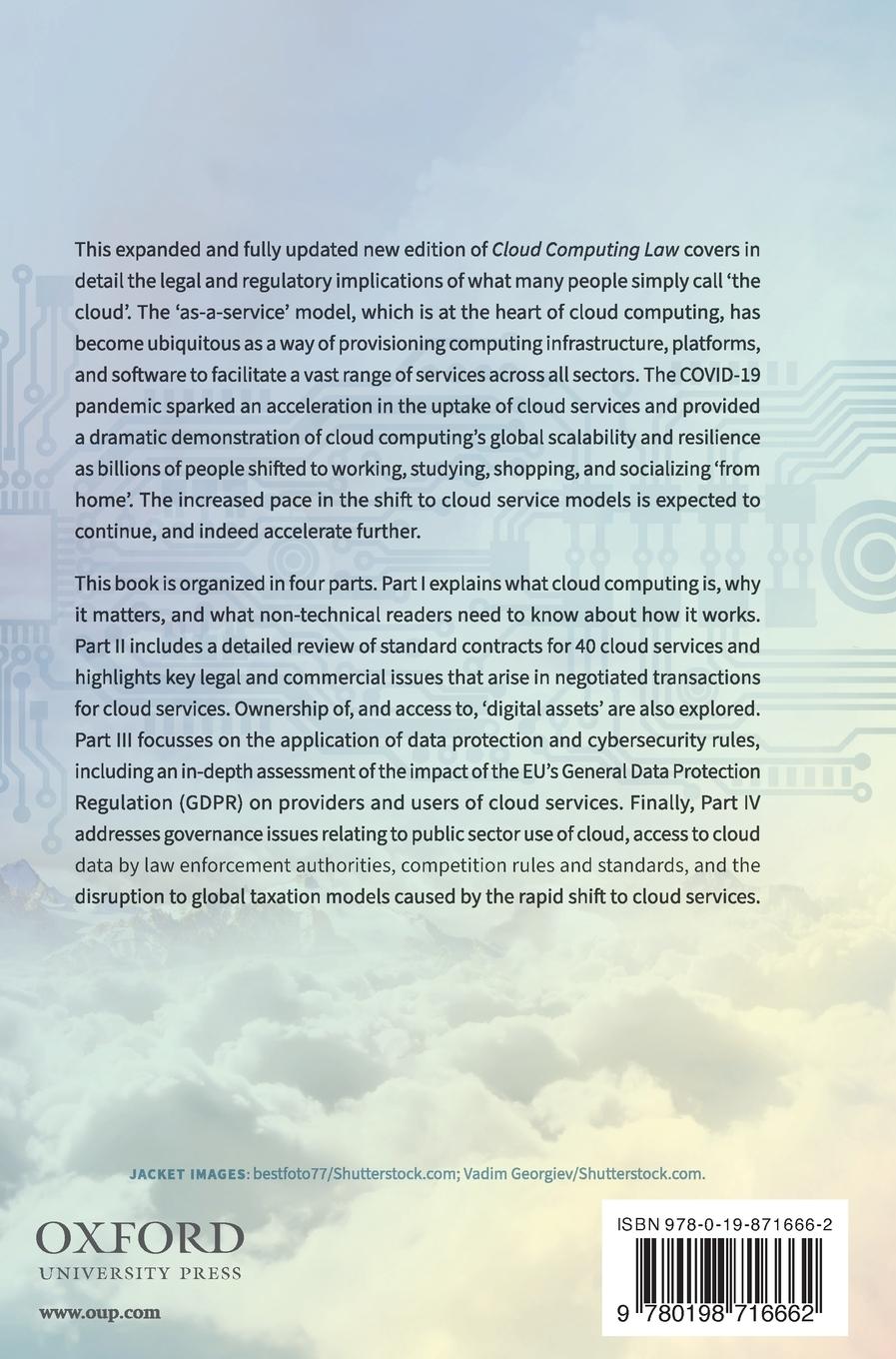 Rückseitencover CLOUD COMPUTING LAW 2E C