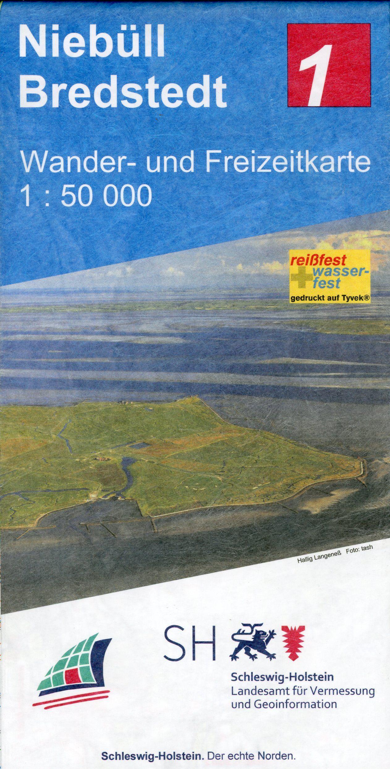 Vorderes Coverbild Niebüll - Bredstedt  Wander- und Freizeitkarte 1:50 000
