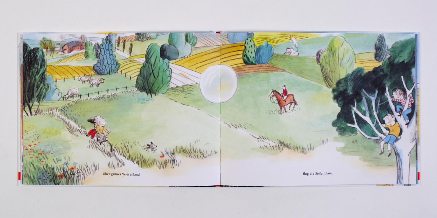 Beispielinhalt (Bild) Seifenblase, flieg!