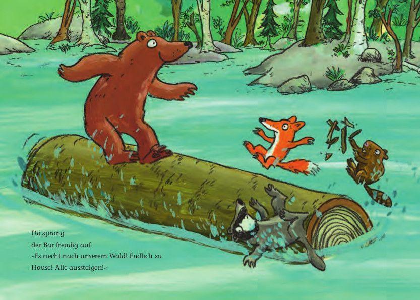 Beispielinhalt (Bild) Stadtbär im Wald