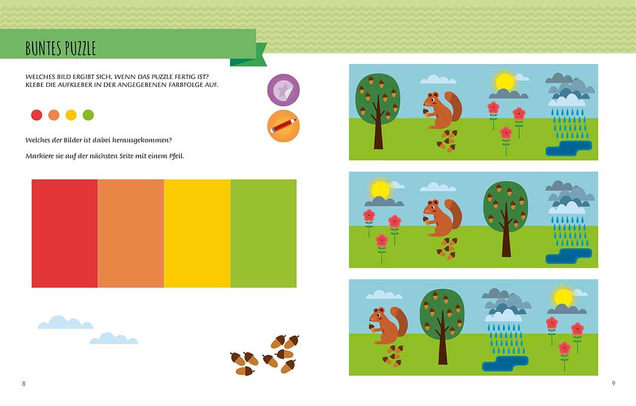 Beispielinhalt (Bild) Mein erstes Buch - Die Uhrzeit